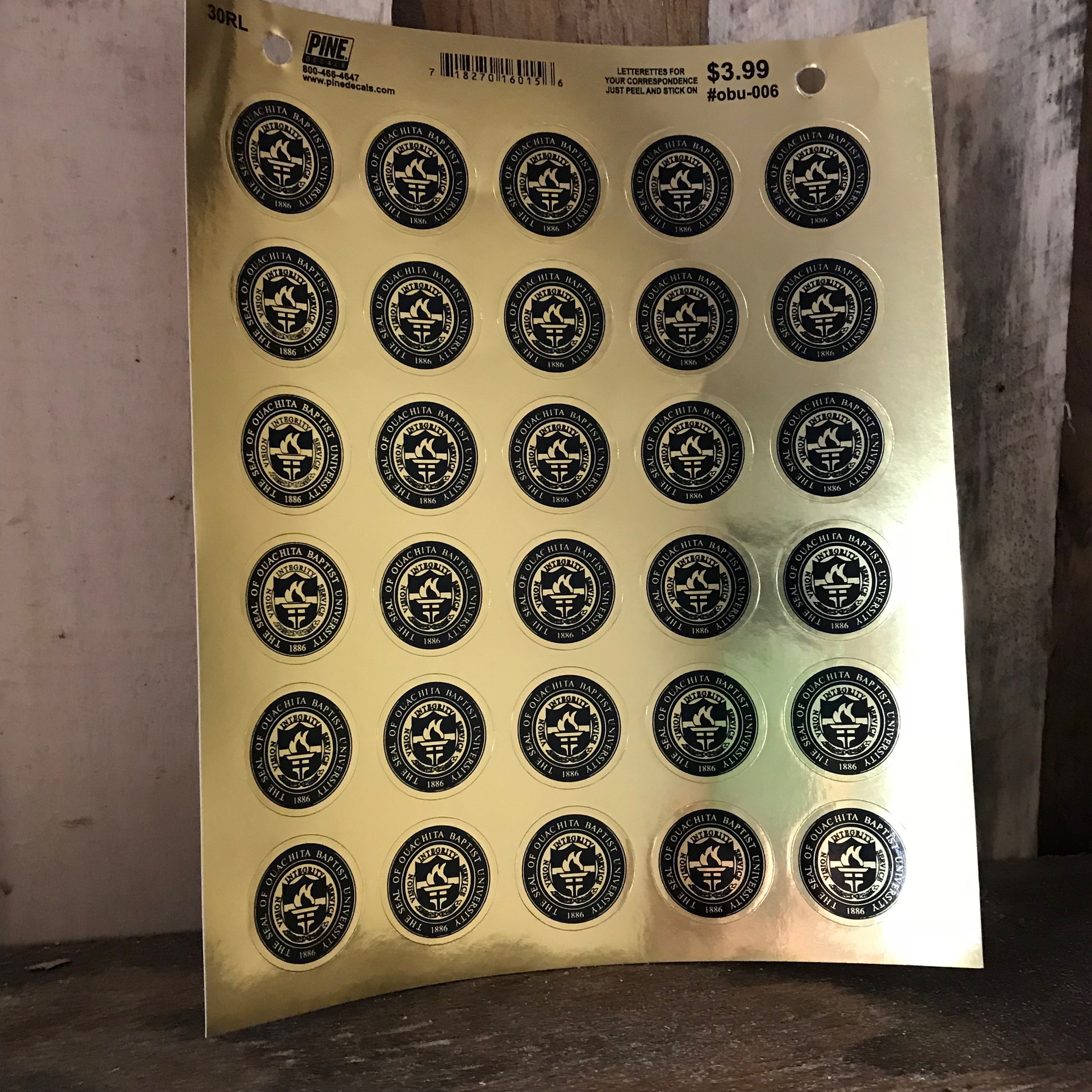 image of: SEAL OF OBU STICKERS