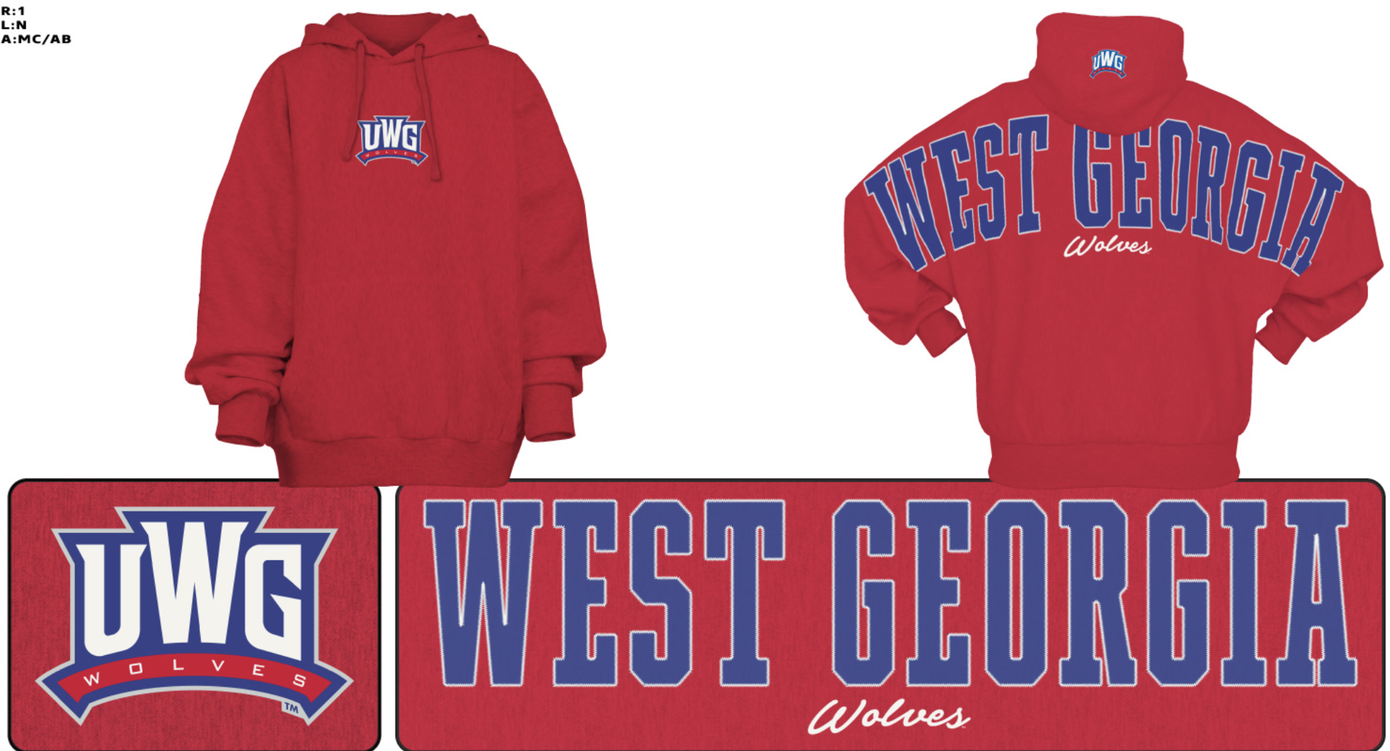 Product image 2 of 2 for PRESS BOX BELVEDERE HOODED SWEATSHIRT