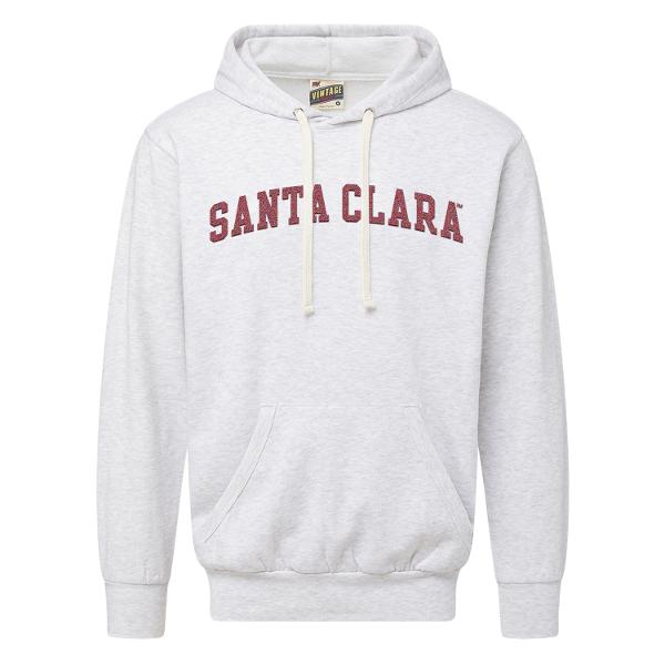Santa Clara Broncos Vintage Fleece Hood, Ash Grey; $59.98