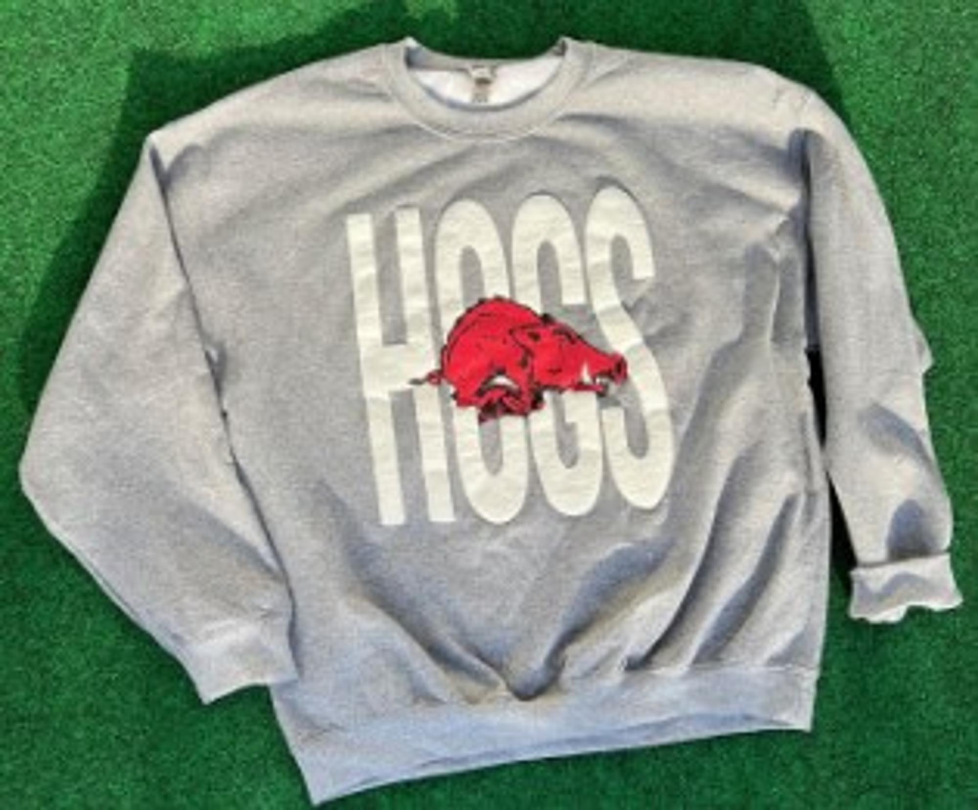 image of: Arkansas Razorbacks Puff Hogs Crewneck
