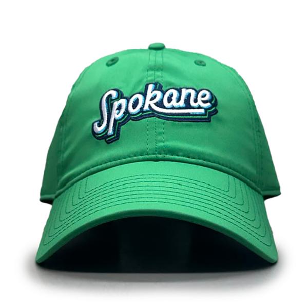SCC HAT RELAXED PERF SPOKANE GRN; $34.99