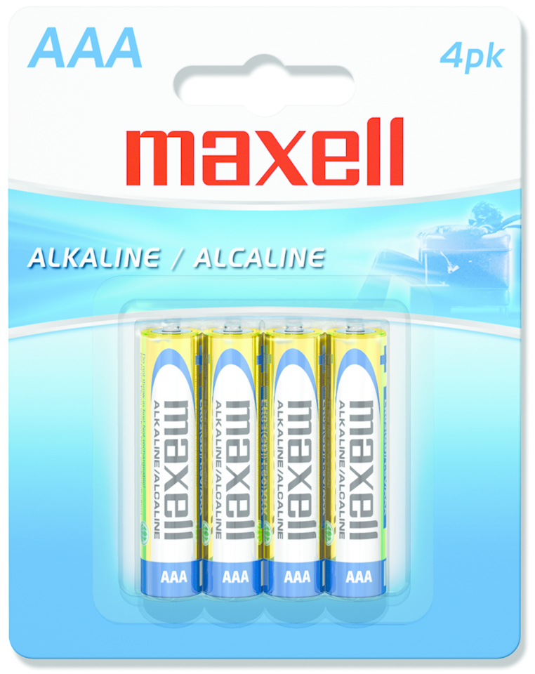 image of: Maxell Alkaline Batteries - AAA 4Pk BP