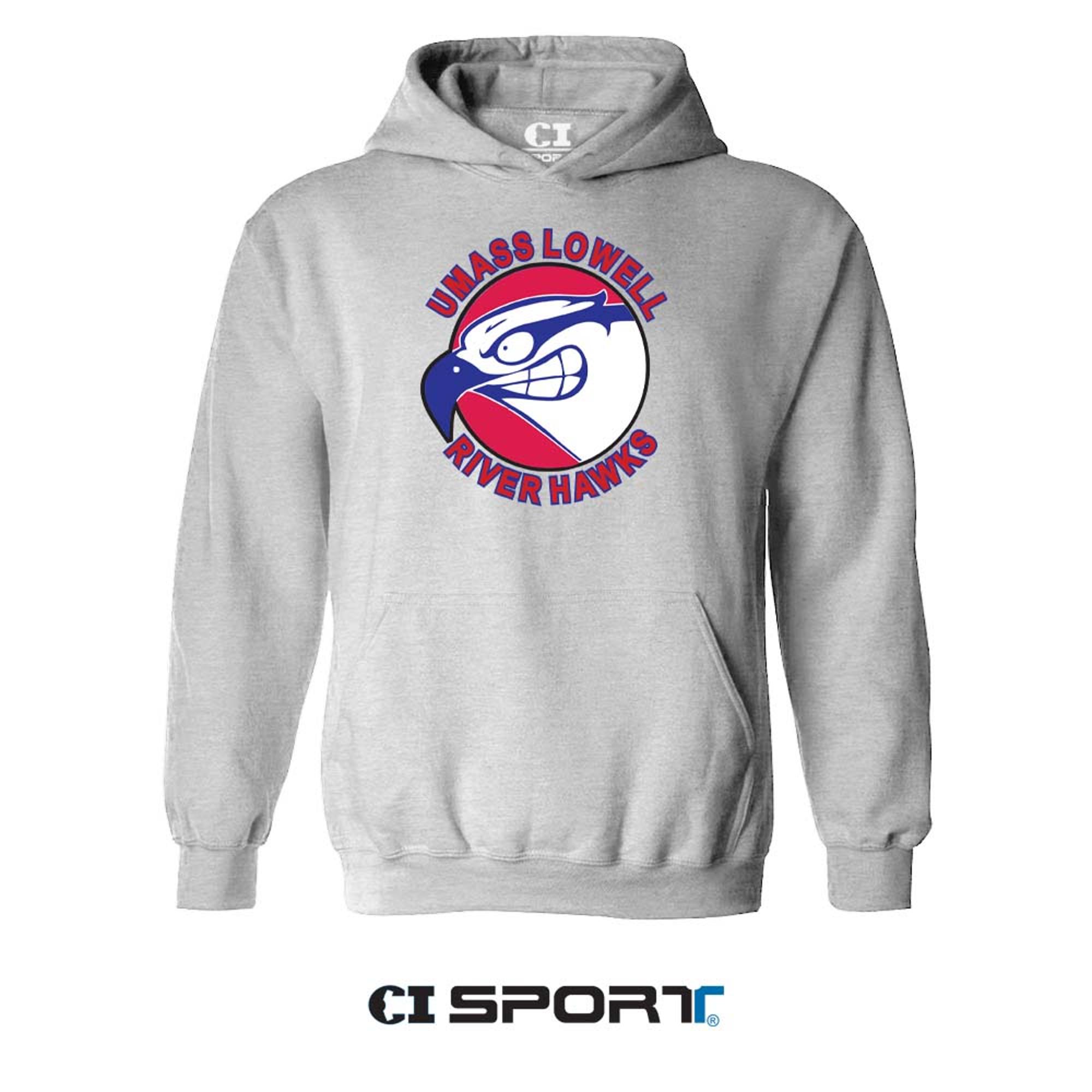 Grey Vintage Hawk Throwback Crew