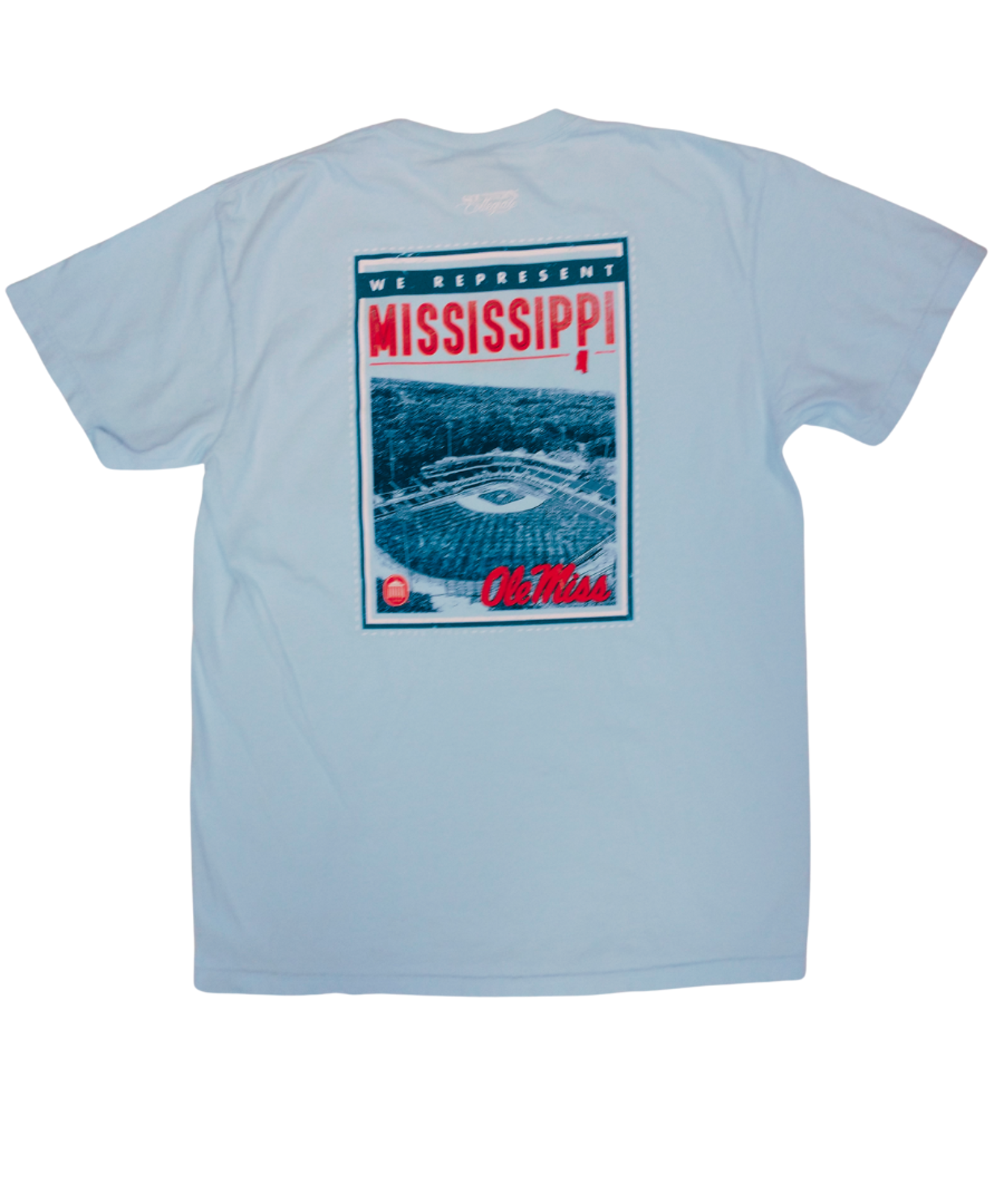 image of: Ole Miss Baseball Stadium Pocket Tee