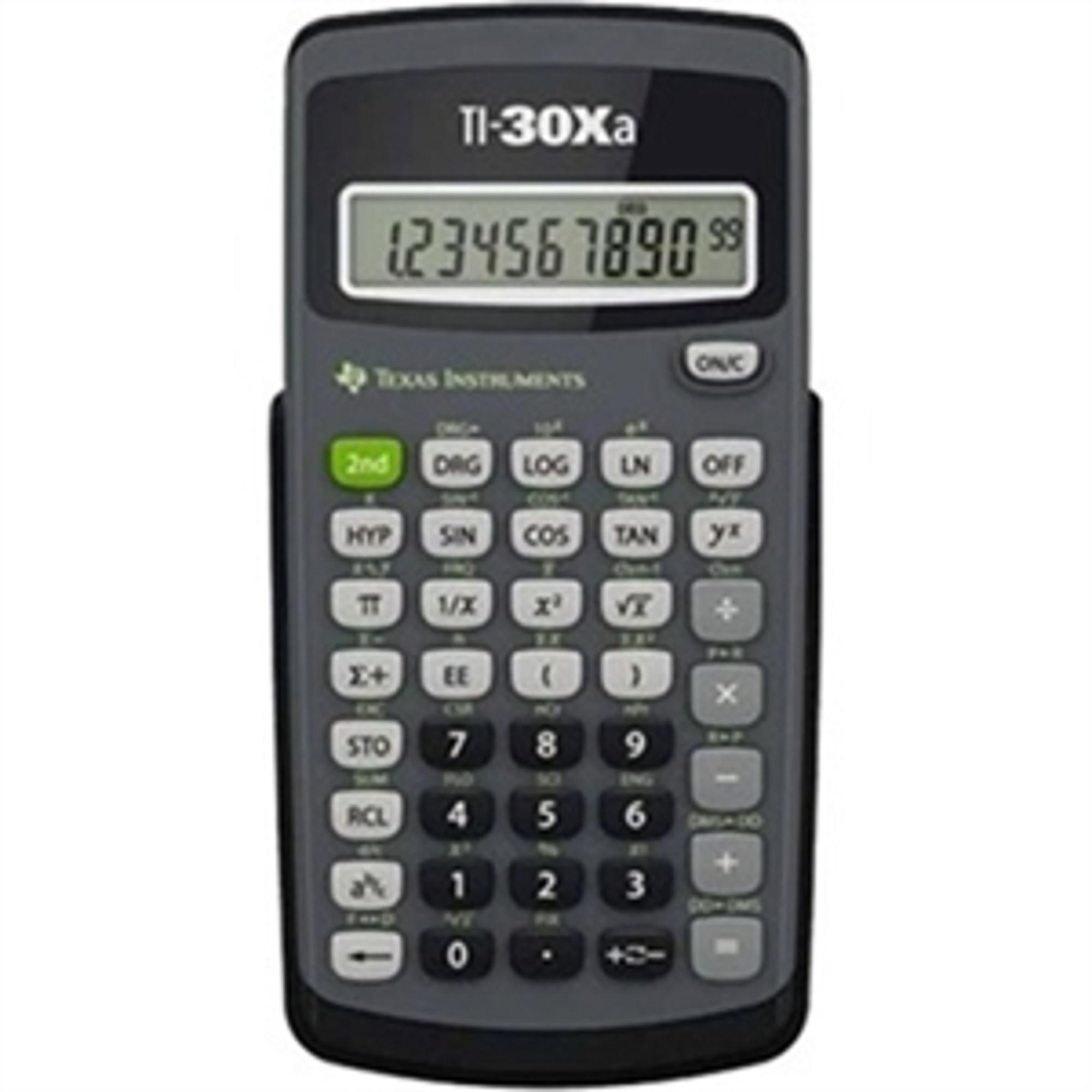 image of: CALCULATOR - TI 30Xa SCIENTIFIC   BLACK