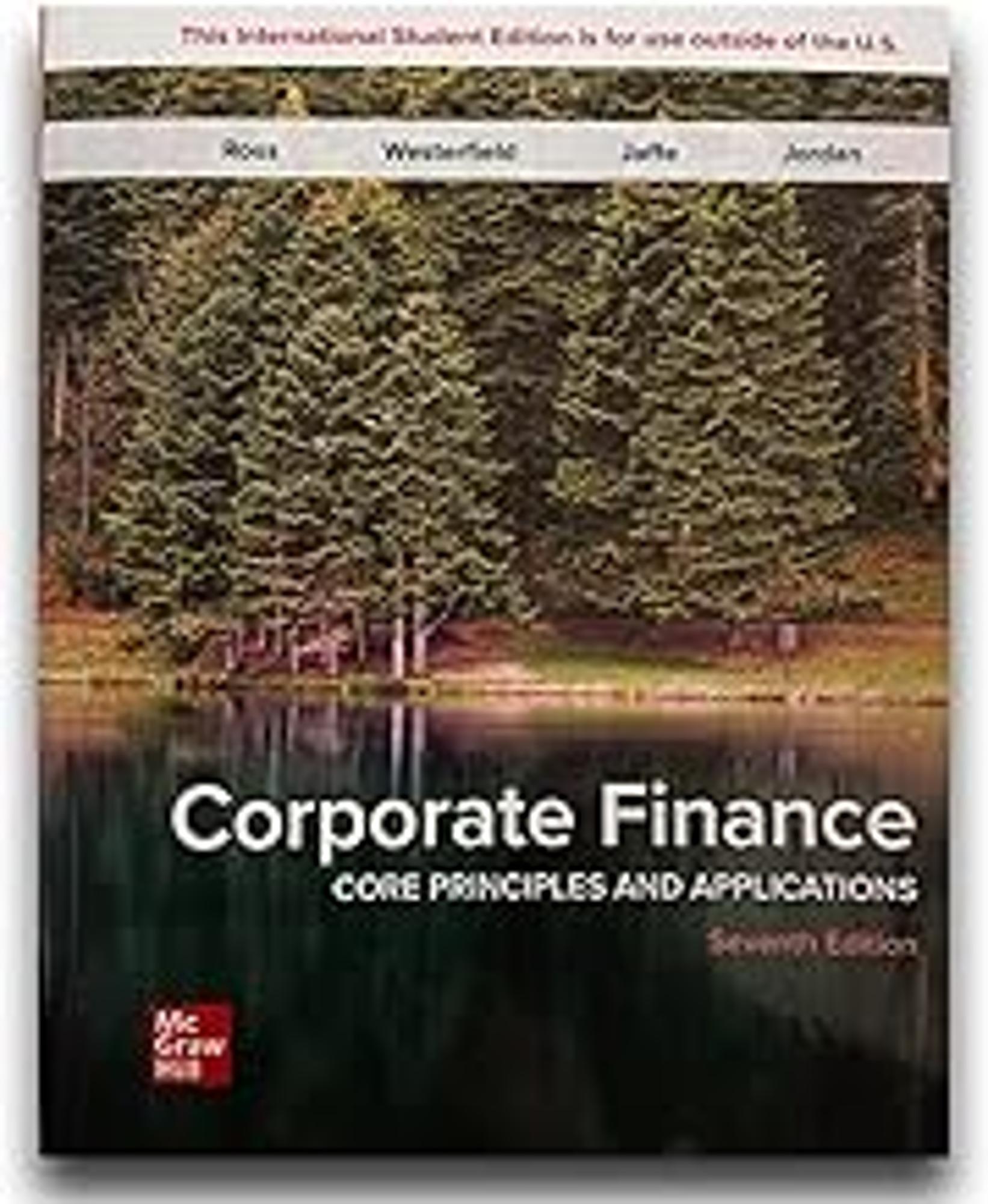 Cover image for CORPORATE FINANCE:CORE PRIN.(LOOSELEAF)