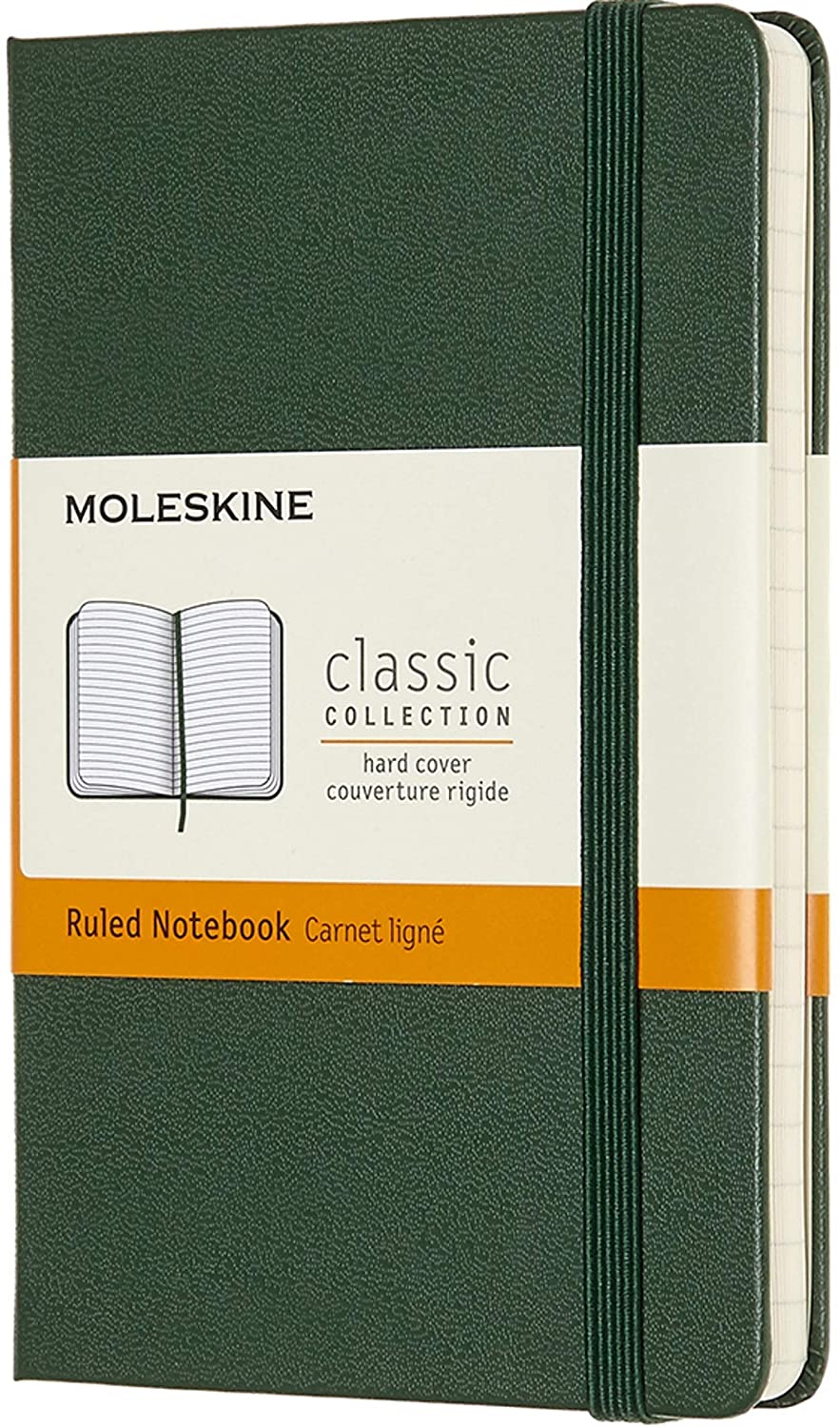 Product image 1 of 1 for MOLESKINE NOTEBOOK,POCKET,RULED,MYRTLE GREEN,HARD COVER (3.5 X 5.5)