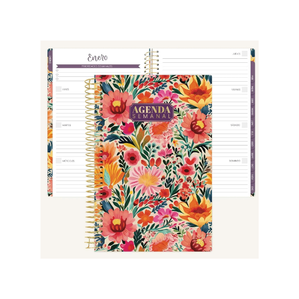 PLANNER Bloom Undated Spanish Cheerful Garden; $19.95