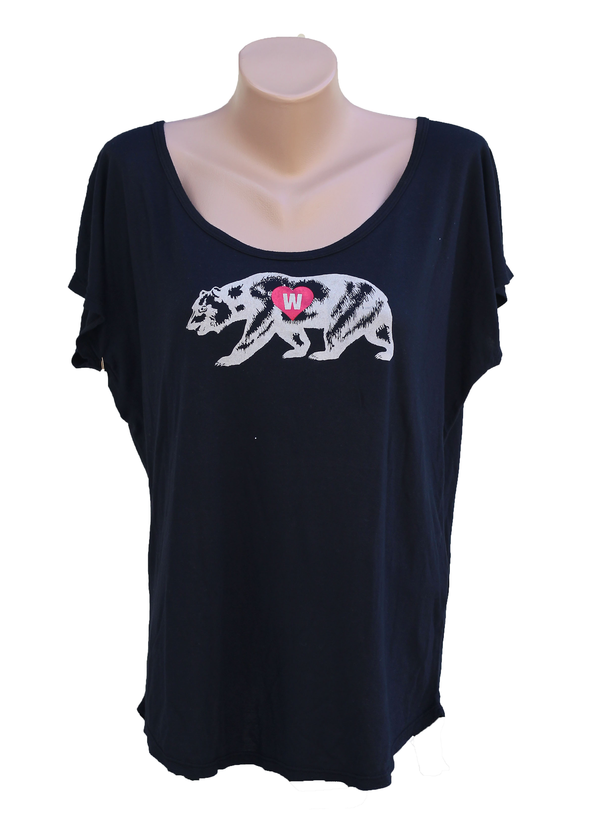 image of: **SALE** Stadium Chic Jennifer Scoop Neck Bear Tee