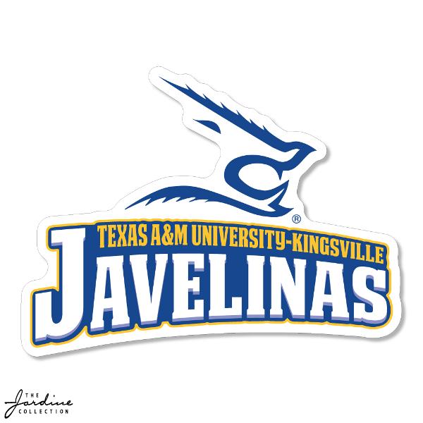 TAMUK 6" VINYL DECAL JAVELINAS; $8.99
