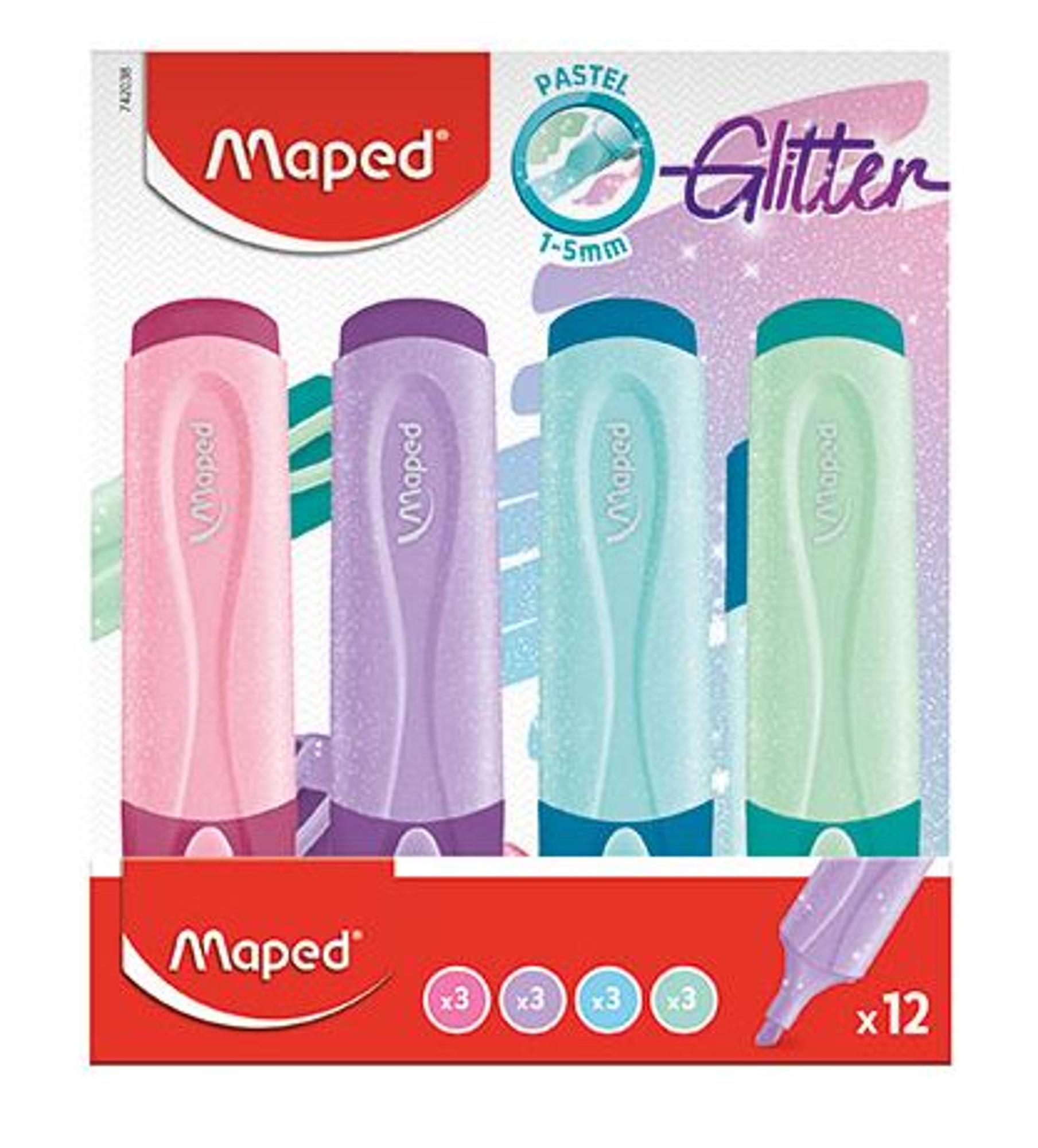 image of: Fluo Peps Classic Pastel Glitter Highlighters Single