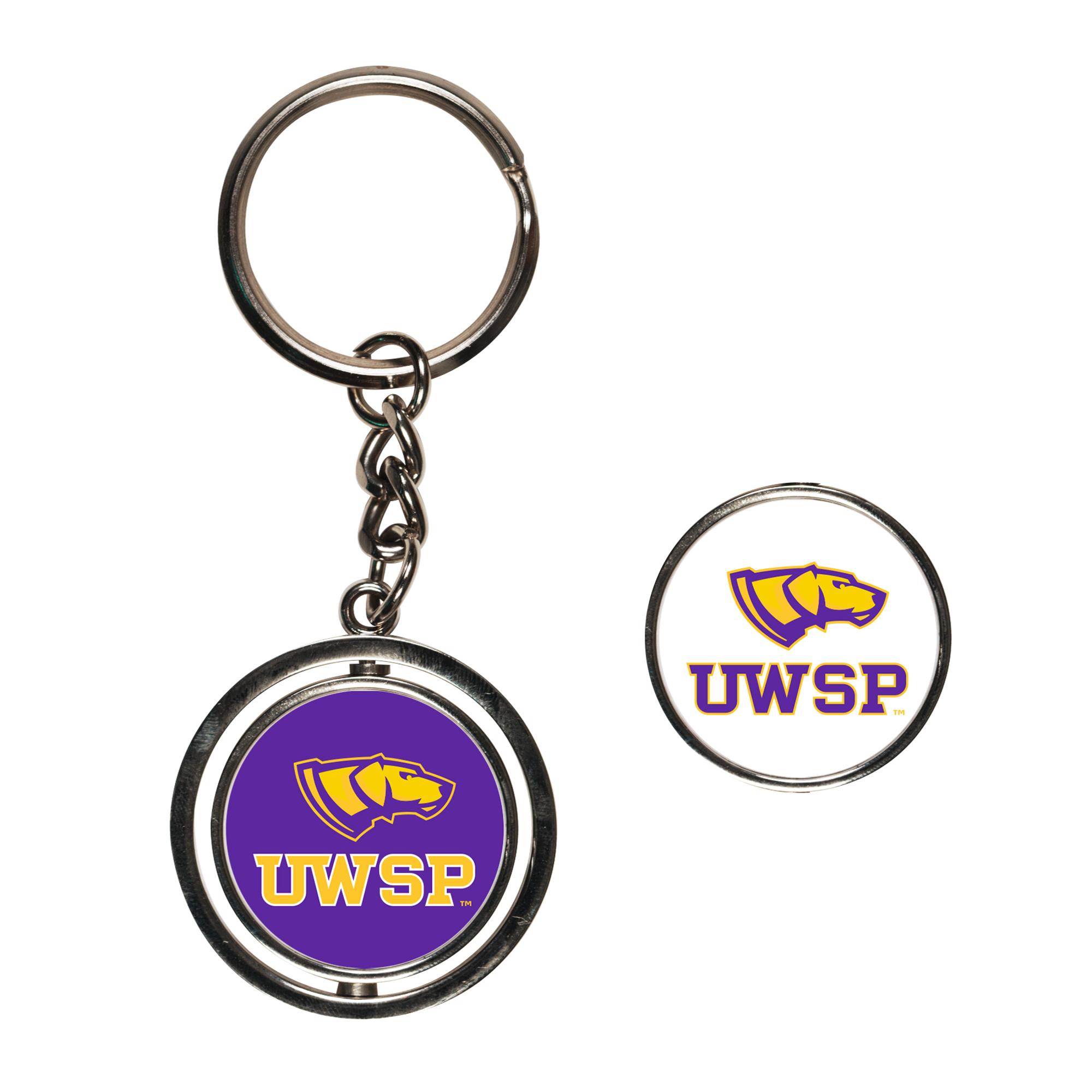 Product image 1 of 1 for UWSP Pointers Spinner Key Ring