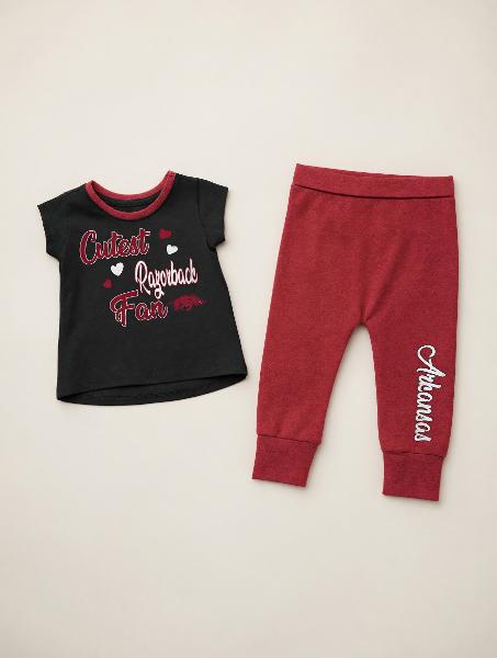 Arkansas Razorbacks Infant Girls Bikini Bottom Set- Crimson; $34.00