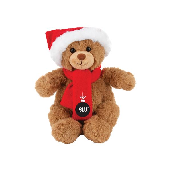Holiday Teddy Bear with SLU Scarf; $24.95