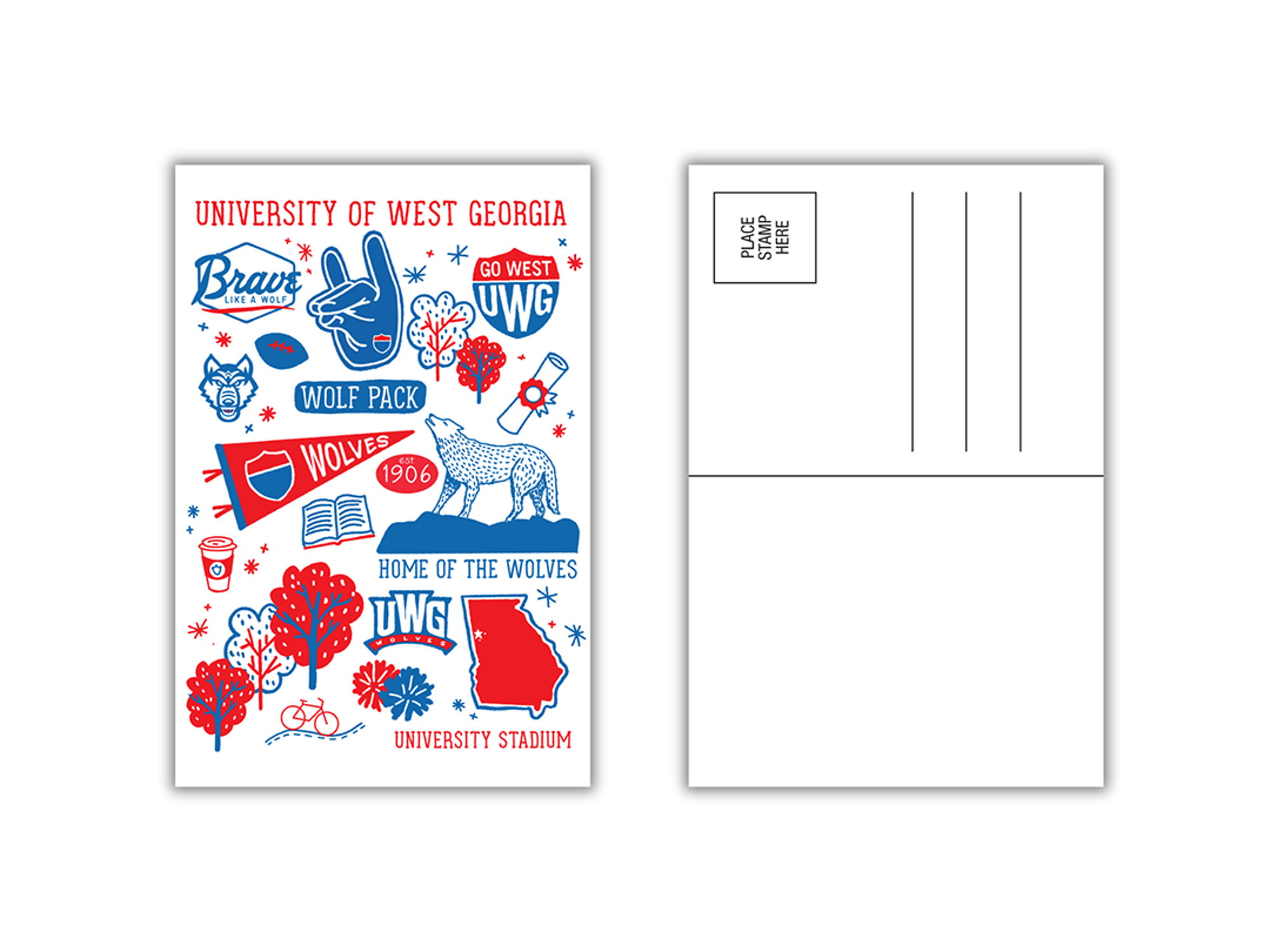 image of: UWG LEGACY POSTCARD