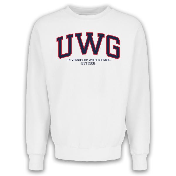 UWG APPLIQUE CREW SWEATSHIRT; $59.99