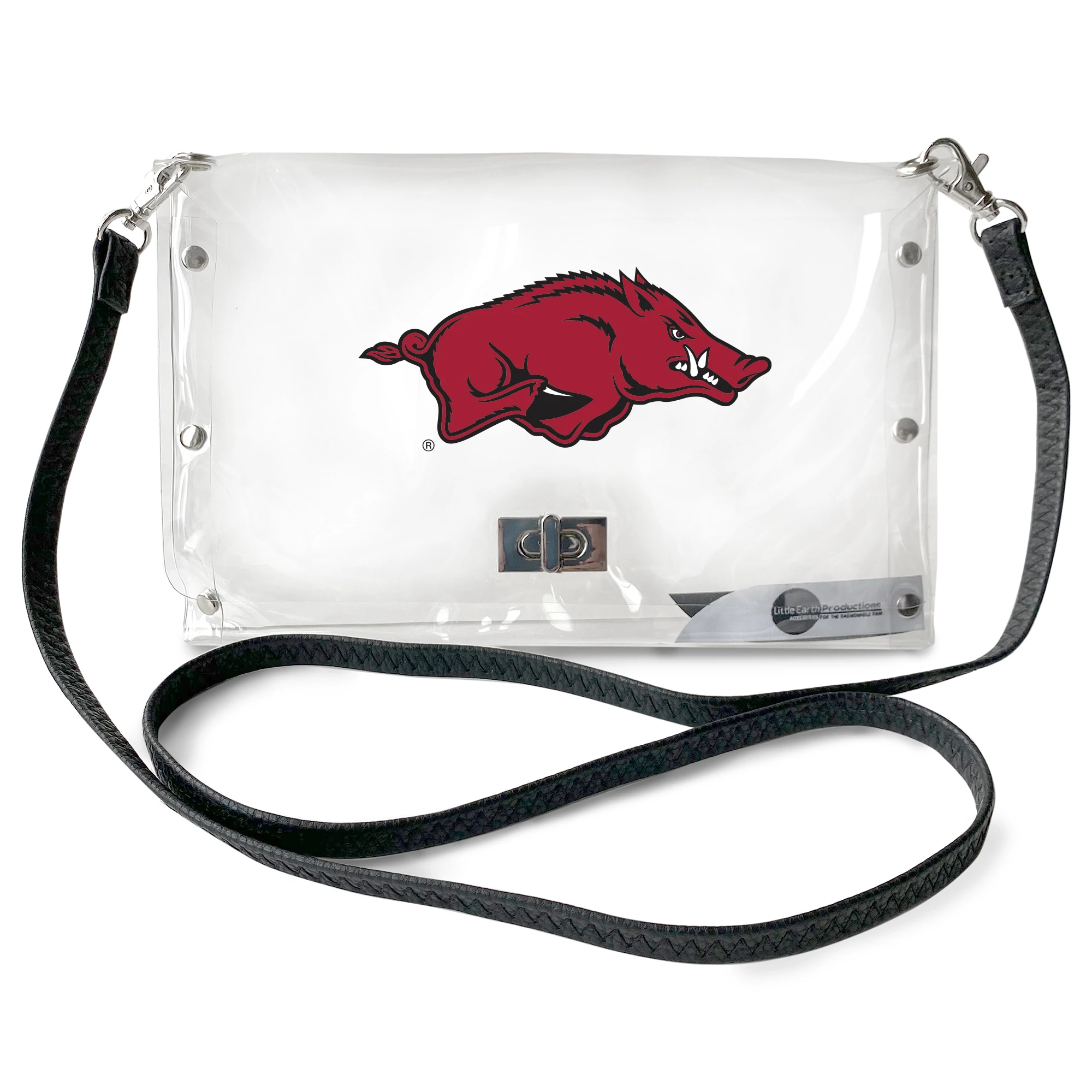 image of: Arkansas Razorbacks Clear Envelope Purse Bag