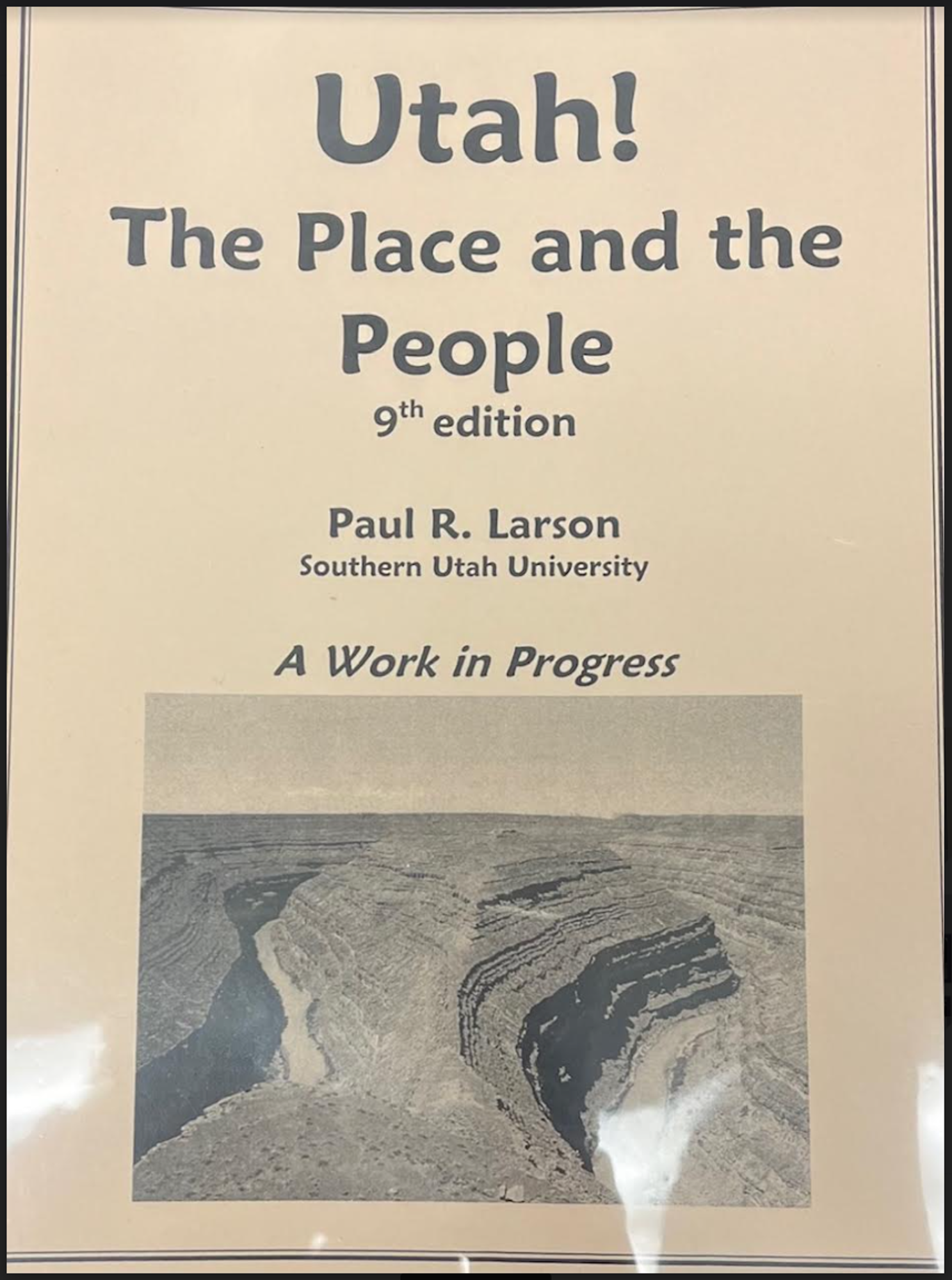 Cover image for GEOG 3600 UTAH THE PLACE & THE PEOPLE