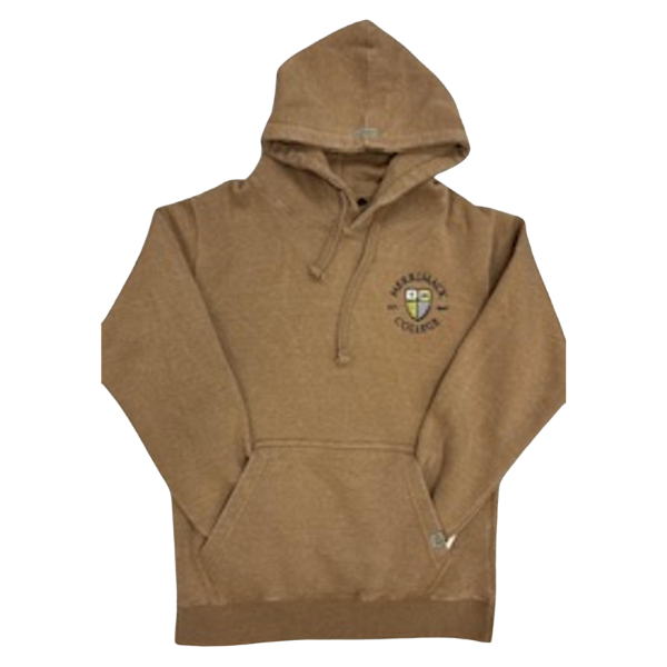 Hazelnut Circle Shield Throwback Hood; $54.99