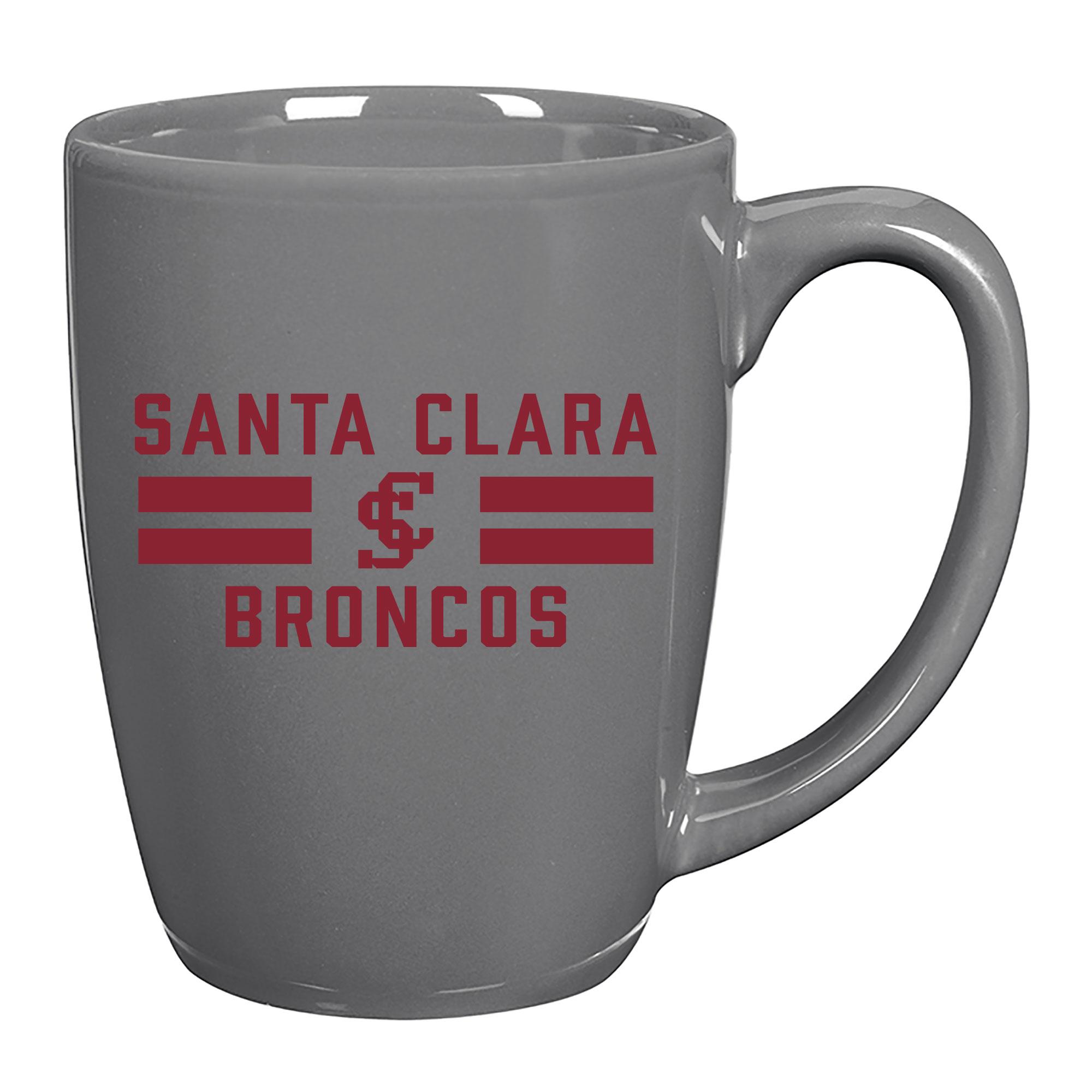 image of: Santa Clara Broncos 12oz Bistro Mug, Gray