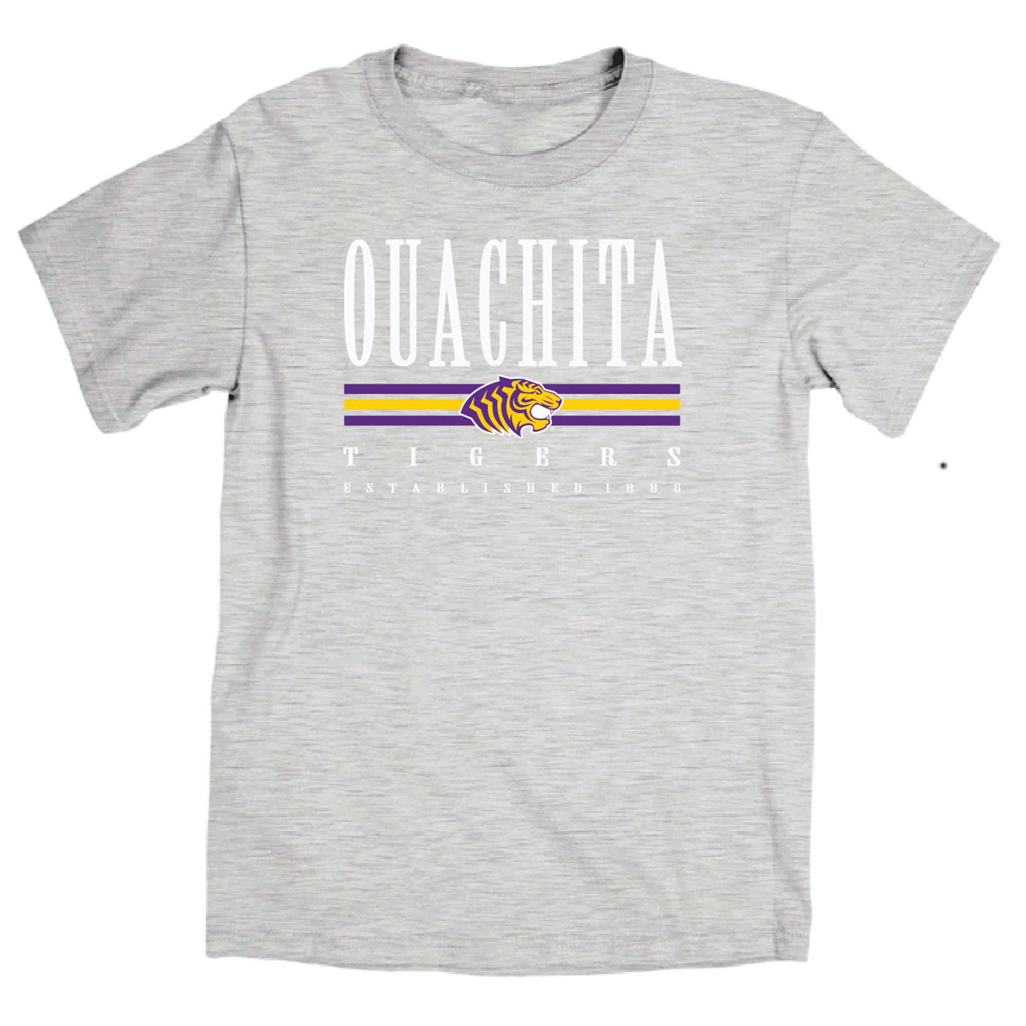 Product image 2 of 2 for Ouachita Tigers Stamp Book Puff Tamarac Ringspun Tee