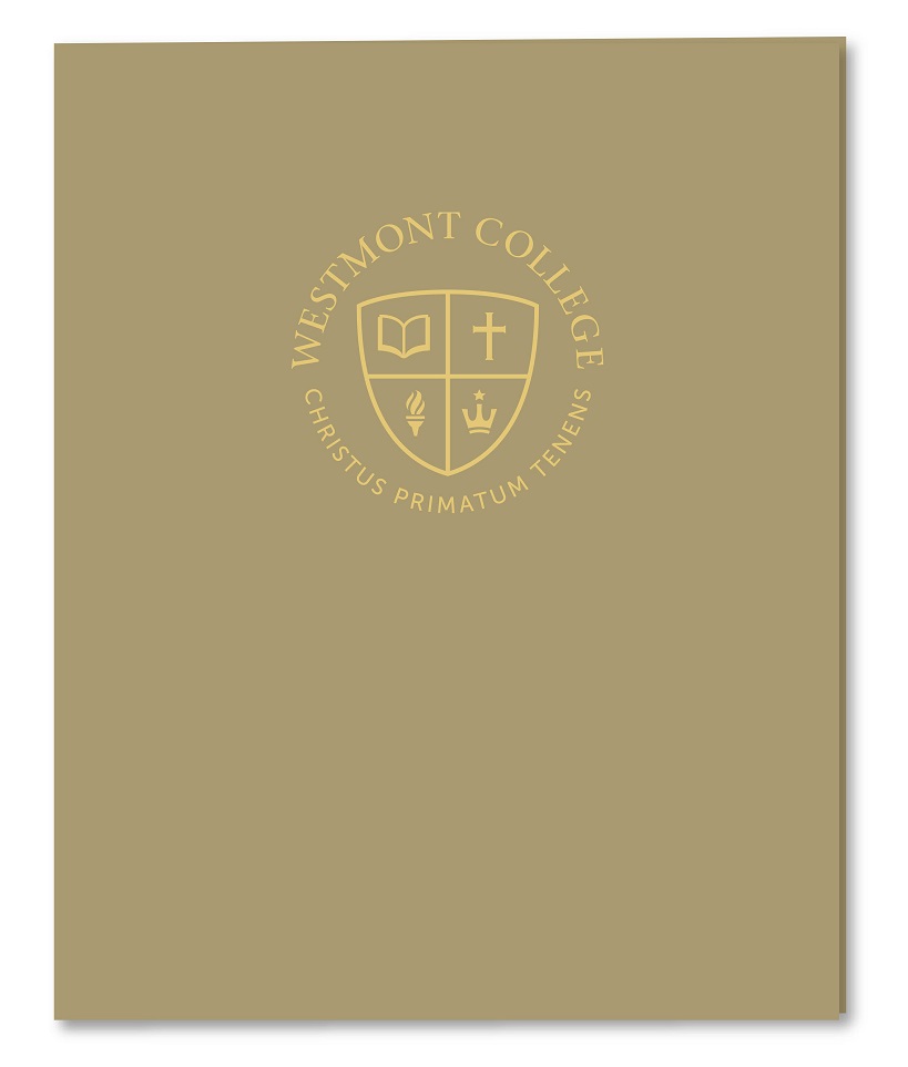 image of: RS Gold Laminated Folder with Seal