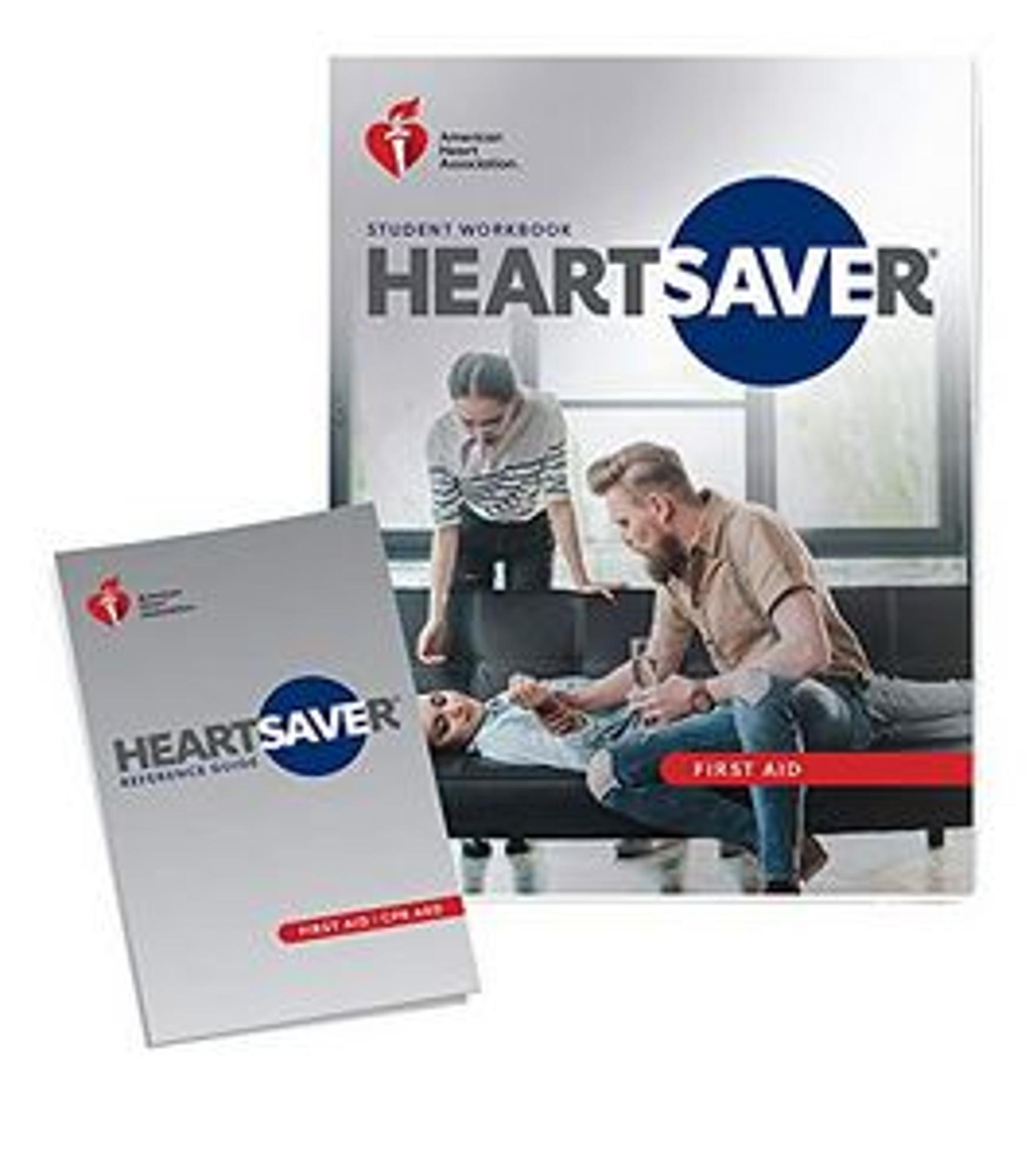 Cover image for HeartSaver First Aid Workbook w/Voucher - HORT 125