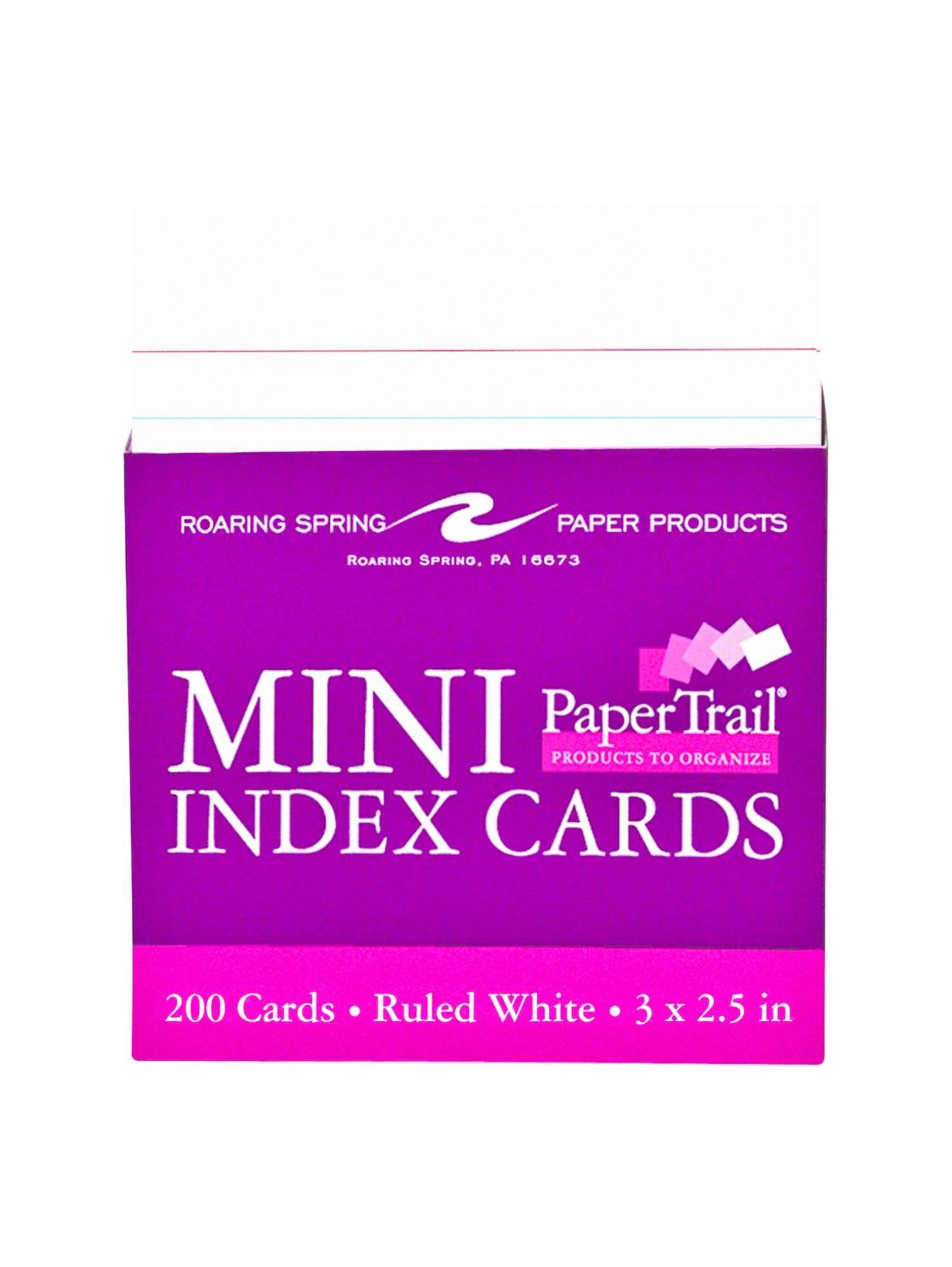 Product image 1 of 1 for Roaring Spring Ruled 2.5in x 3in Mini Index Cards, 200 Pack, White