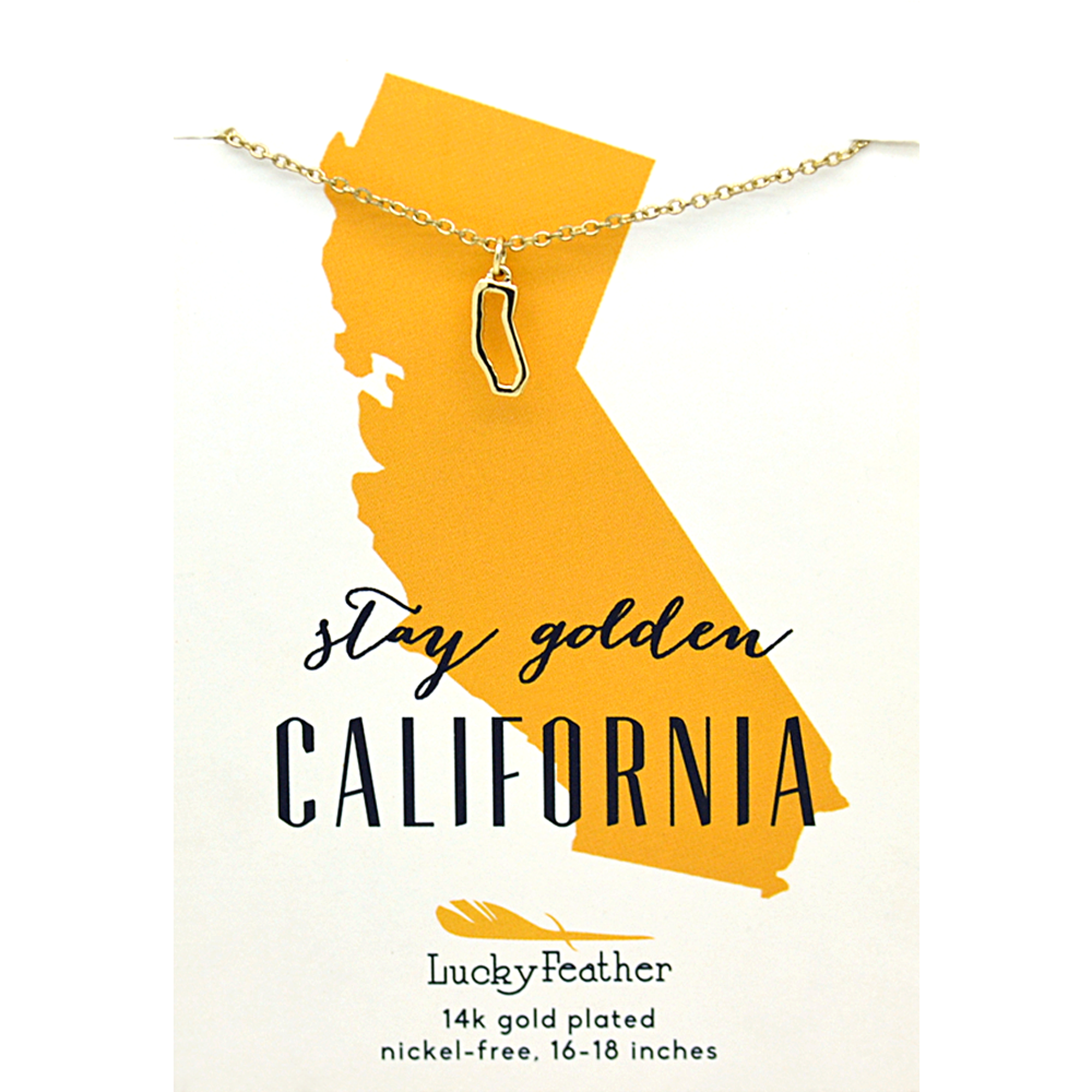 Product image 1 of 1 for State Necklace - Gold - CALIFORNIA