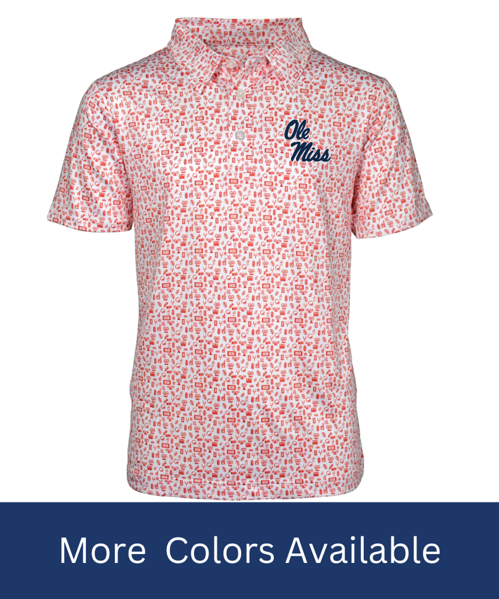 image of: Toddler Ole Miss Crew Print Polo