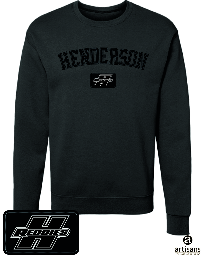 image of: * FINAL SALE * Henderson Reddies Leather Applique Crew Sweatshirt