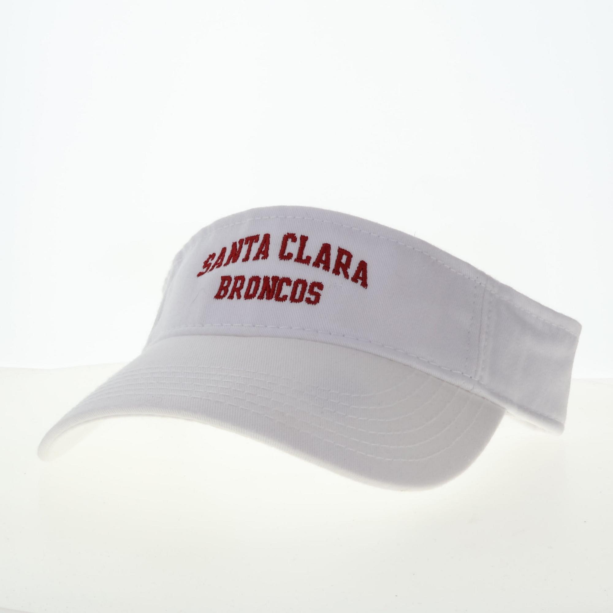 image of: Santa Clara Broncos Tennis Visor, White