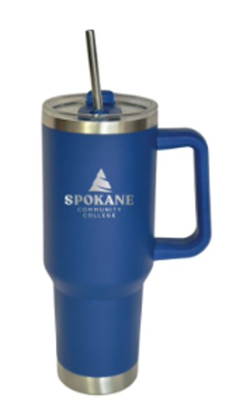 SCC 40 OZ TUMBLER TREE RYL/SLV; $39.99