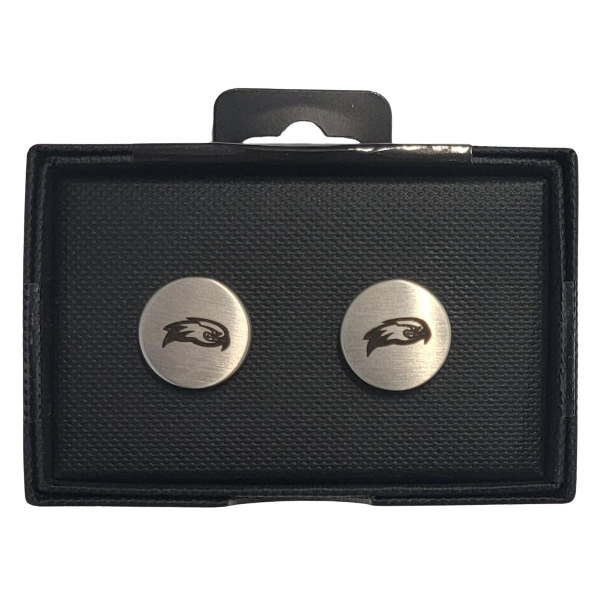 River Hawk Brass Cufflinks Silver; $34.00