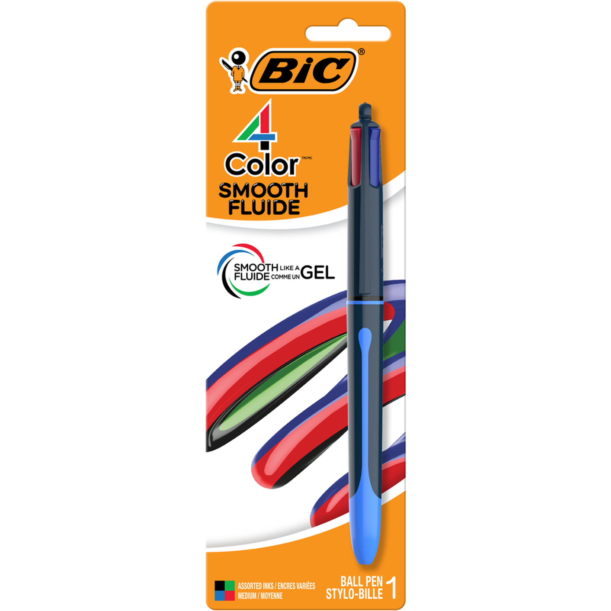 Product image 1 of 1 for BIC 4 COLOR SMOOTH DROP 1PK