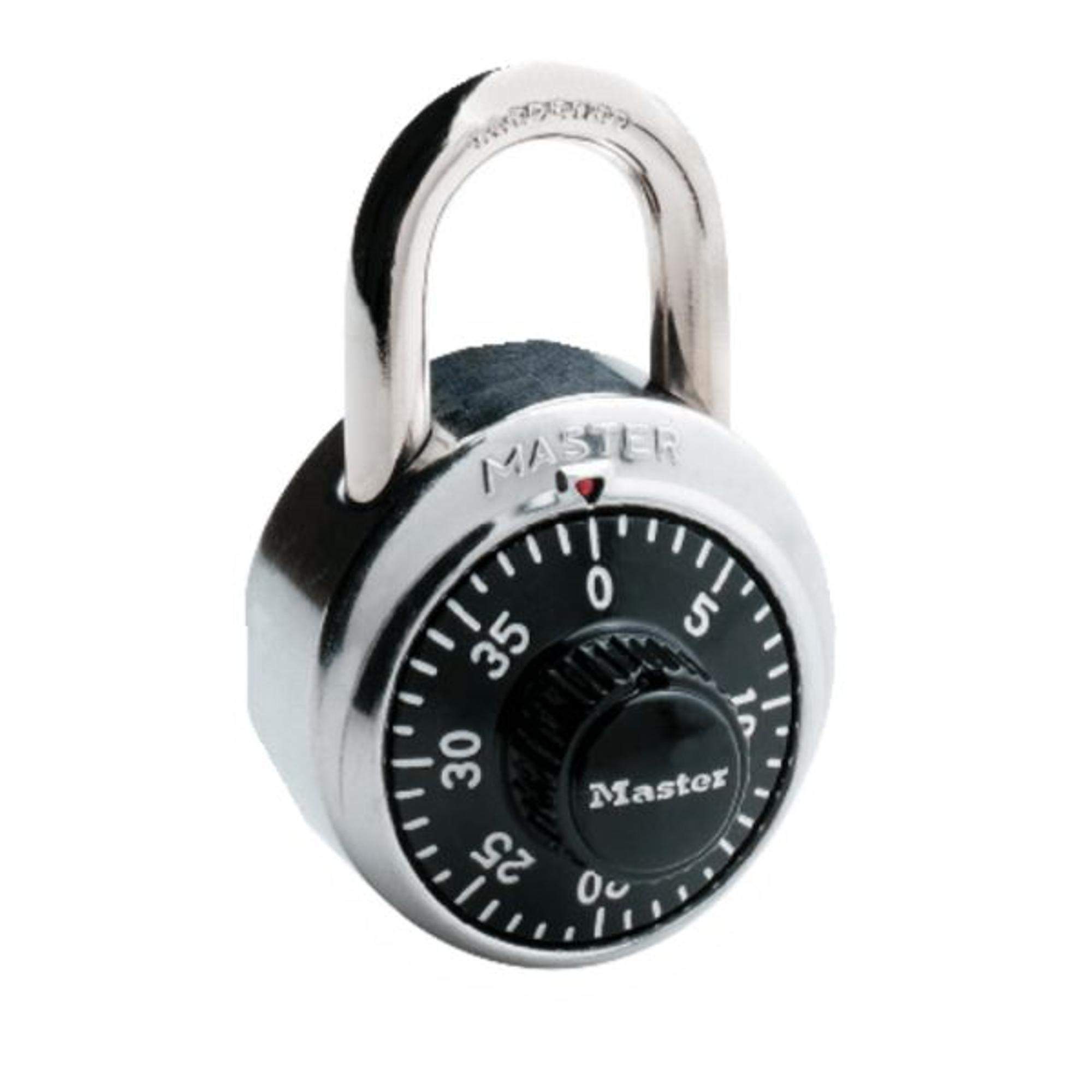 image of: Master Lock 1500D Combination Dial Padlock, Black