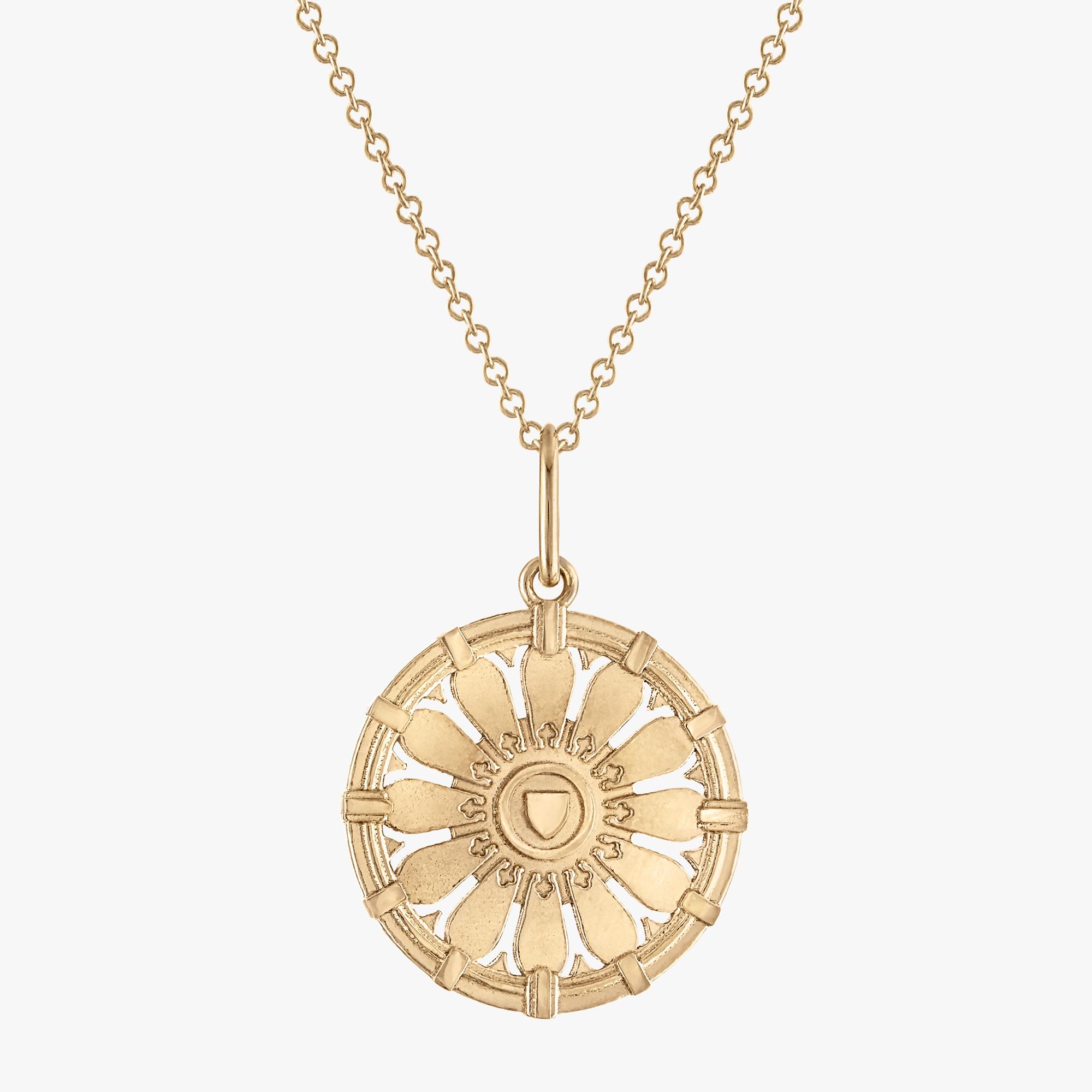 image of: Kyle Cavan Herring Cole Rose Window Pendant & Chain