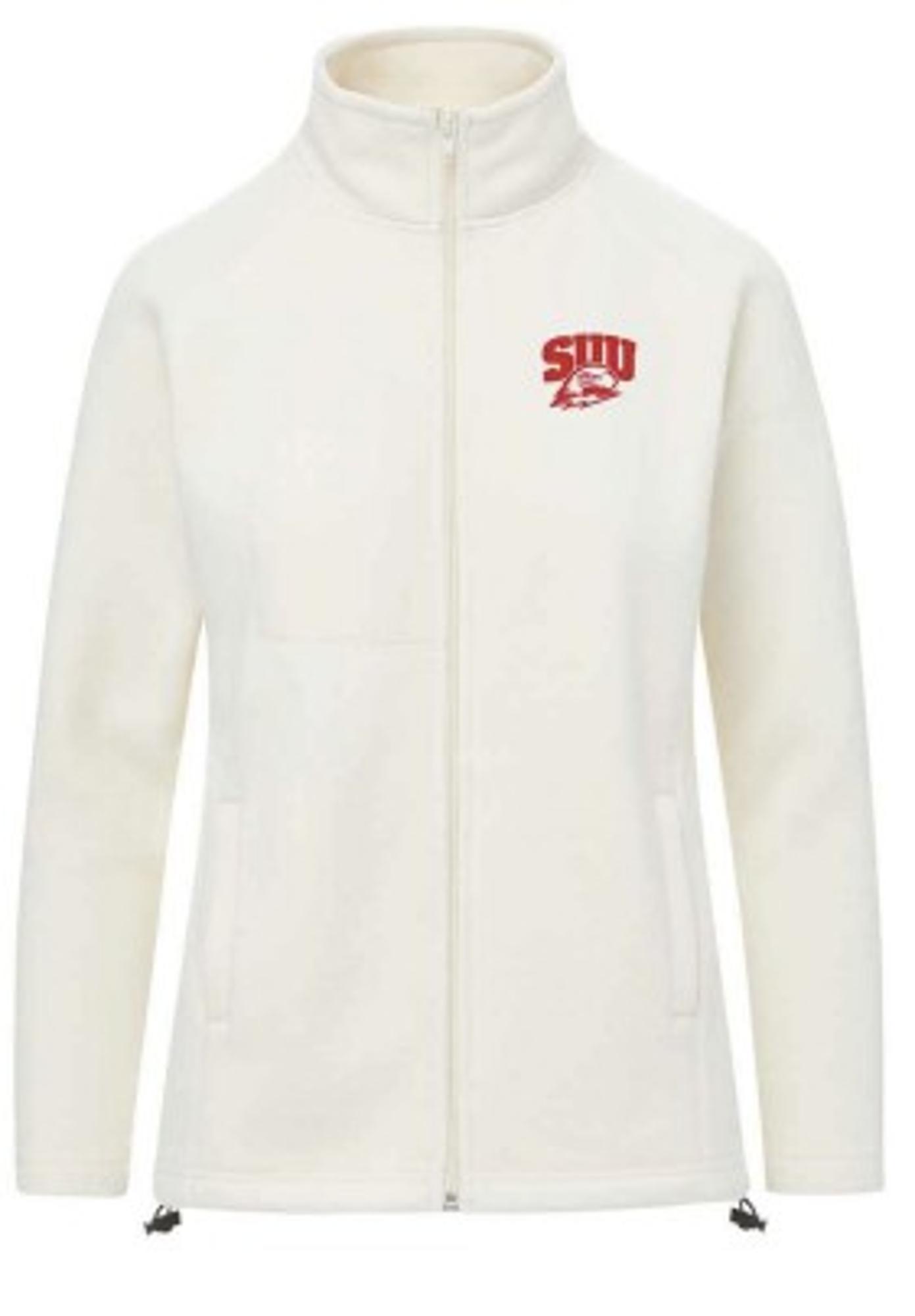 image of: MV SPORT WOMENS FULL ZIP FLEECE CREAM SUU/THOR