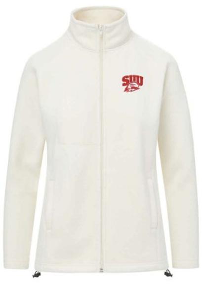 MV SPORT WOMENS FULL ZIP FLEECE CREAM SUU/THOR; $44.99