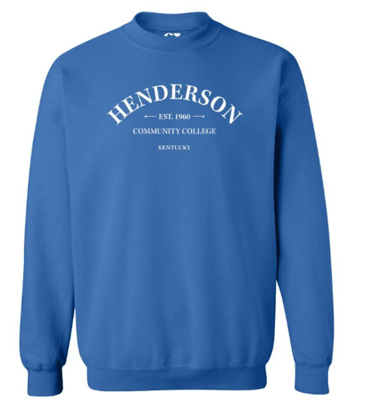 KHECC CREW SWEAT COLLEGIATE; $54.99