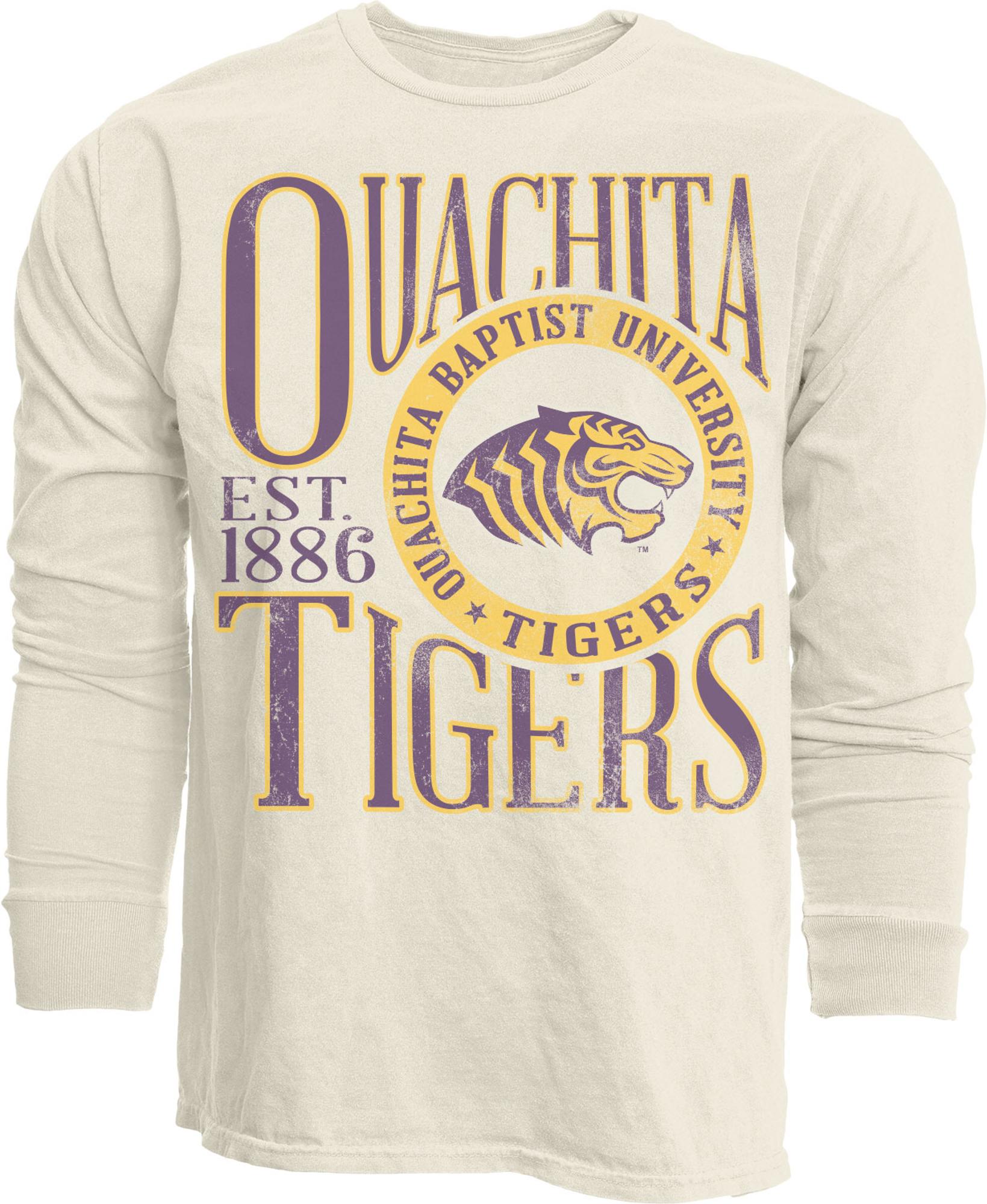 image of: Ouachita Tigers First Dibs Dyed Ringspun Long Sleeve