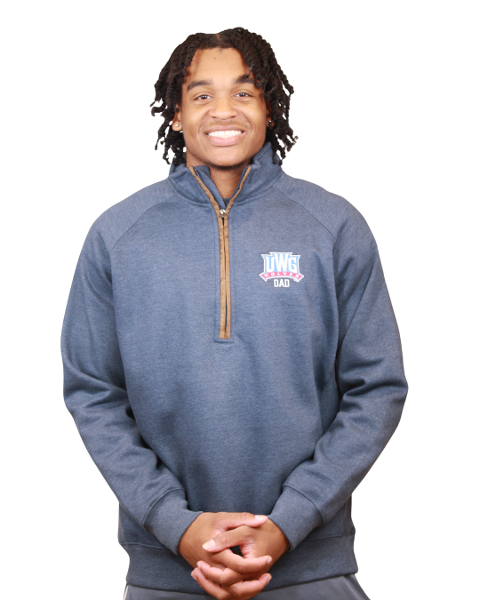 ATHLETICS LOGO DAD MARLOW HALF ZIP; $59.99