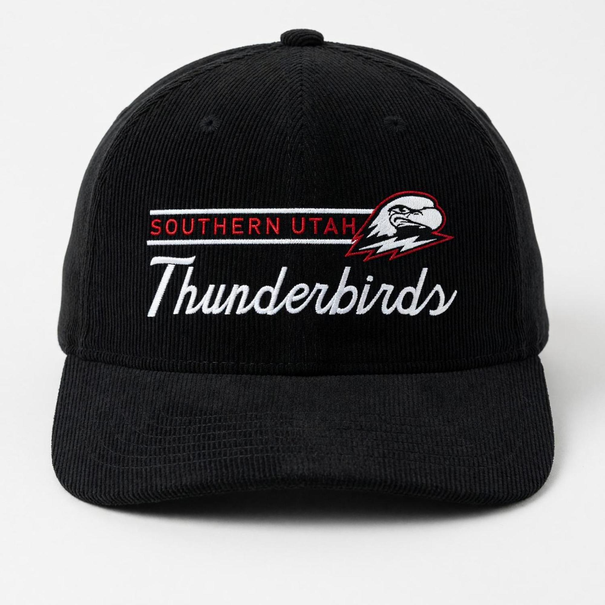 Product image 1 of 1 for CAPX HAT BLACK CORDUROY THUNDERBIRDS