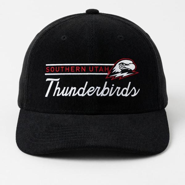 CAPX HAT BLACK CORDUROY THUNDERBIRDS; $32.00