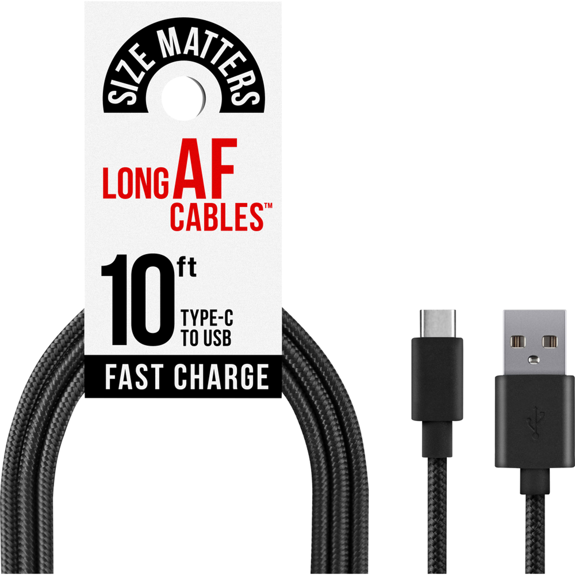 Product image 1 of 1 for Long Charge & Sync USB-C 10Ft Black