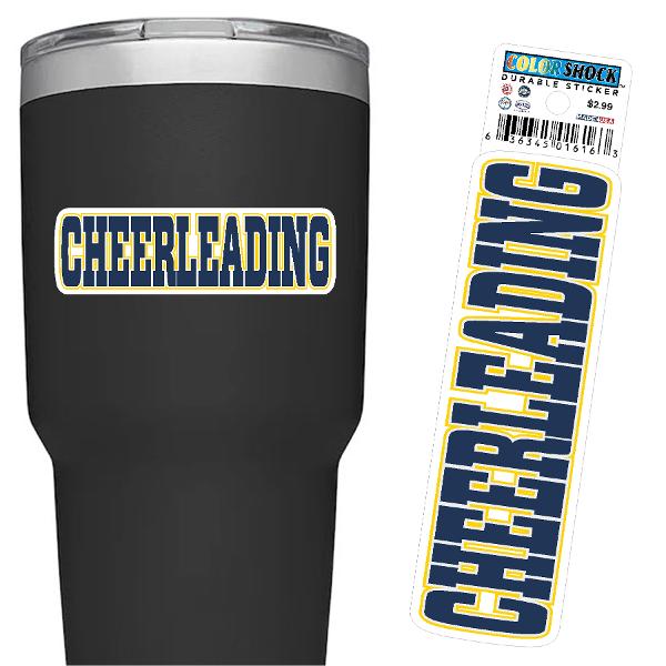 Cheerleading Textured Sticker; $2.99