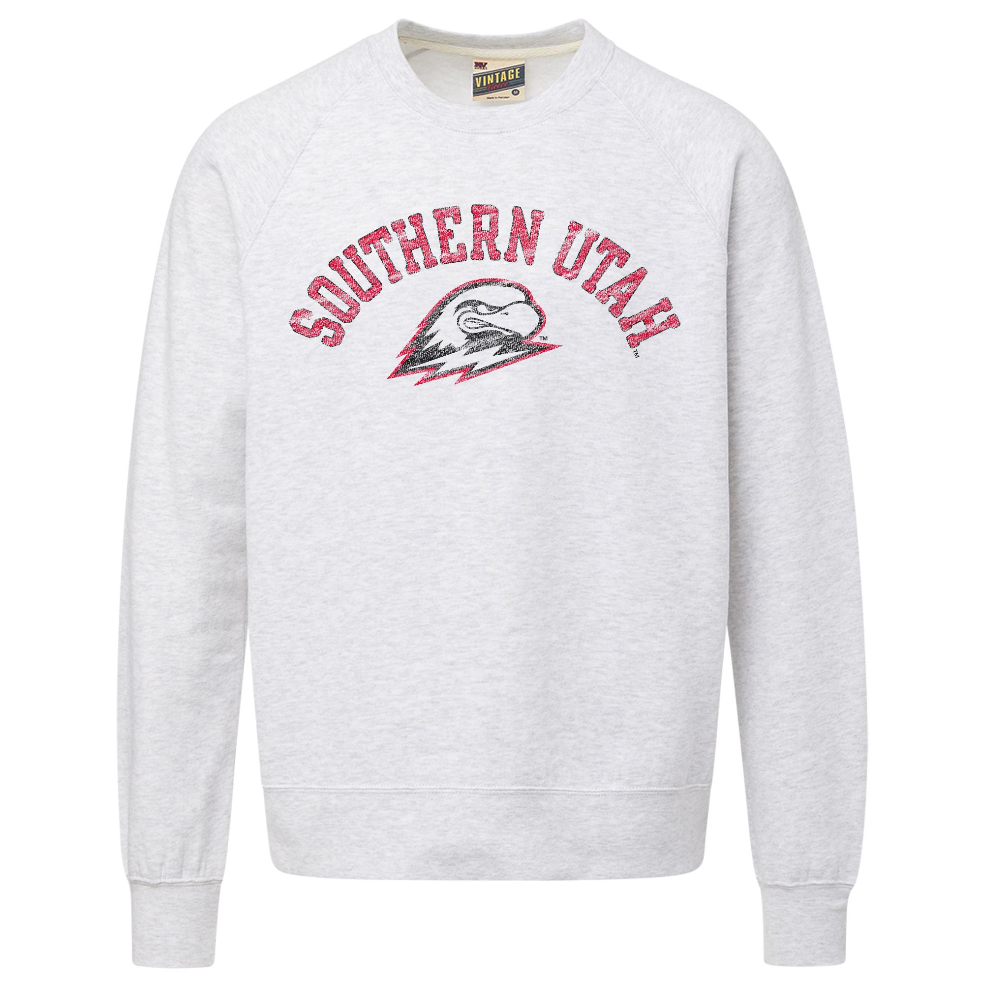 image of: MV VINTAGE FLEECE CREW ASH SOUTHERN UTAH THOR