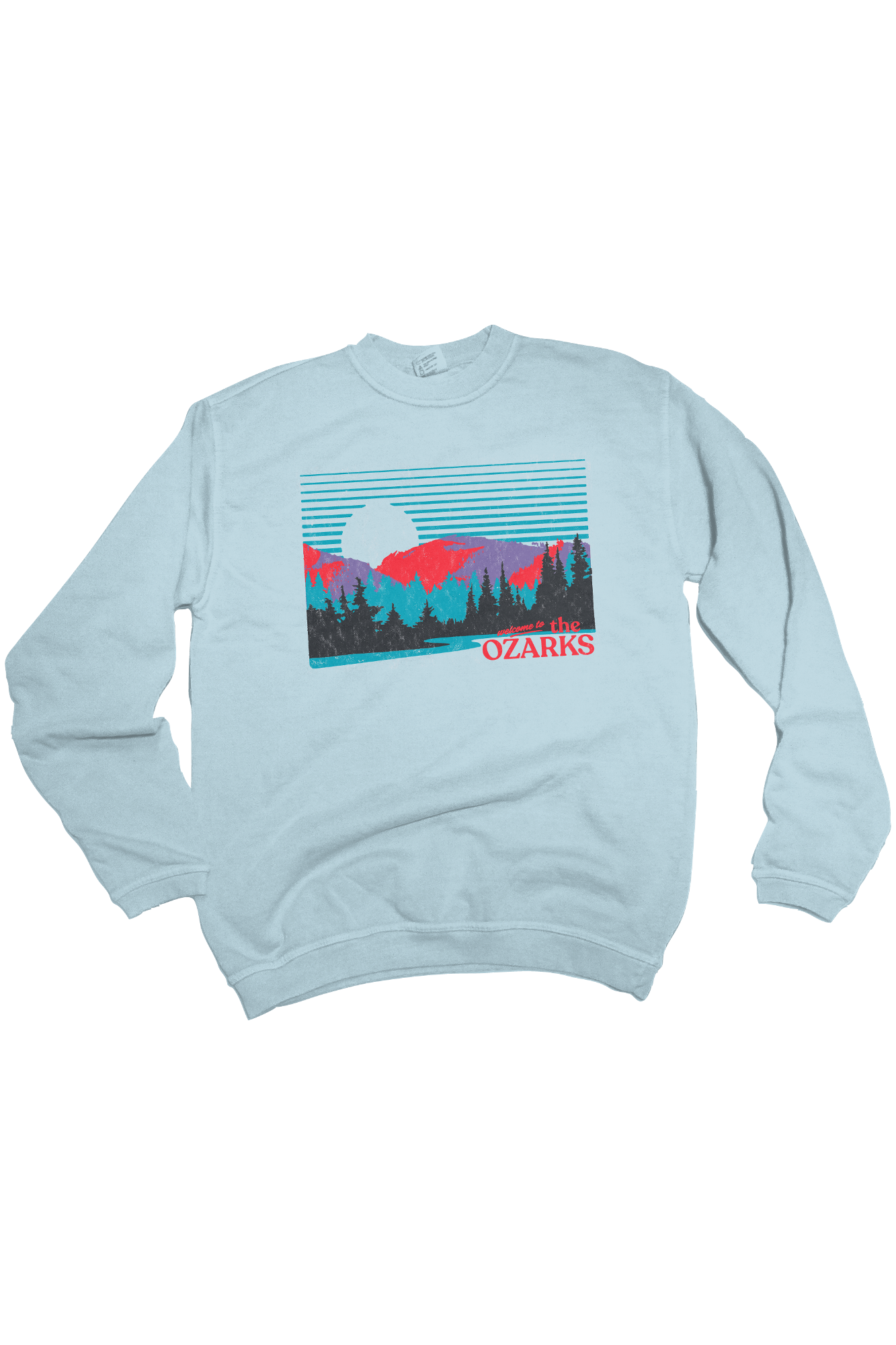 image of: Meet Me in the Mountains Sweatshirt - Chambray