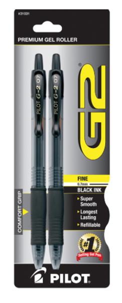Pilot G2 .7mm Retractable Ballpoint Pen, 2 Pack; $5.98