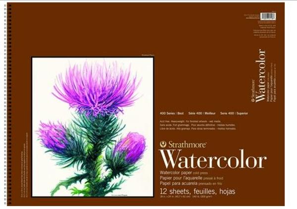 Strathmore 400 Series Watercolor Pad 18" x 24"; $29.95